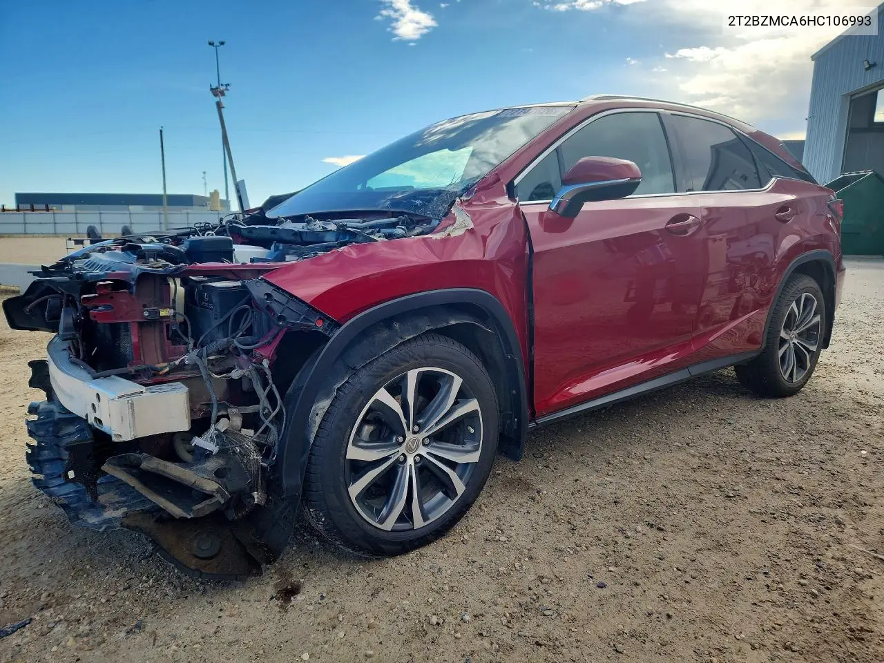 LEXUS RX 2017, VIN 2T2BZMCA6HC106993