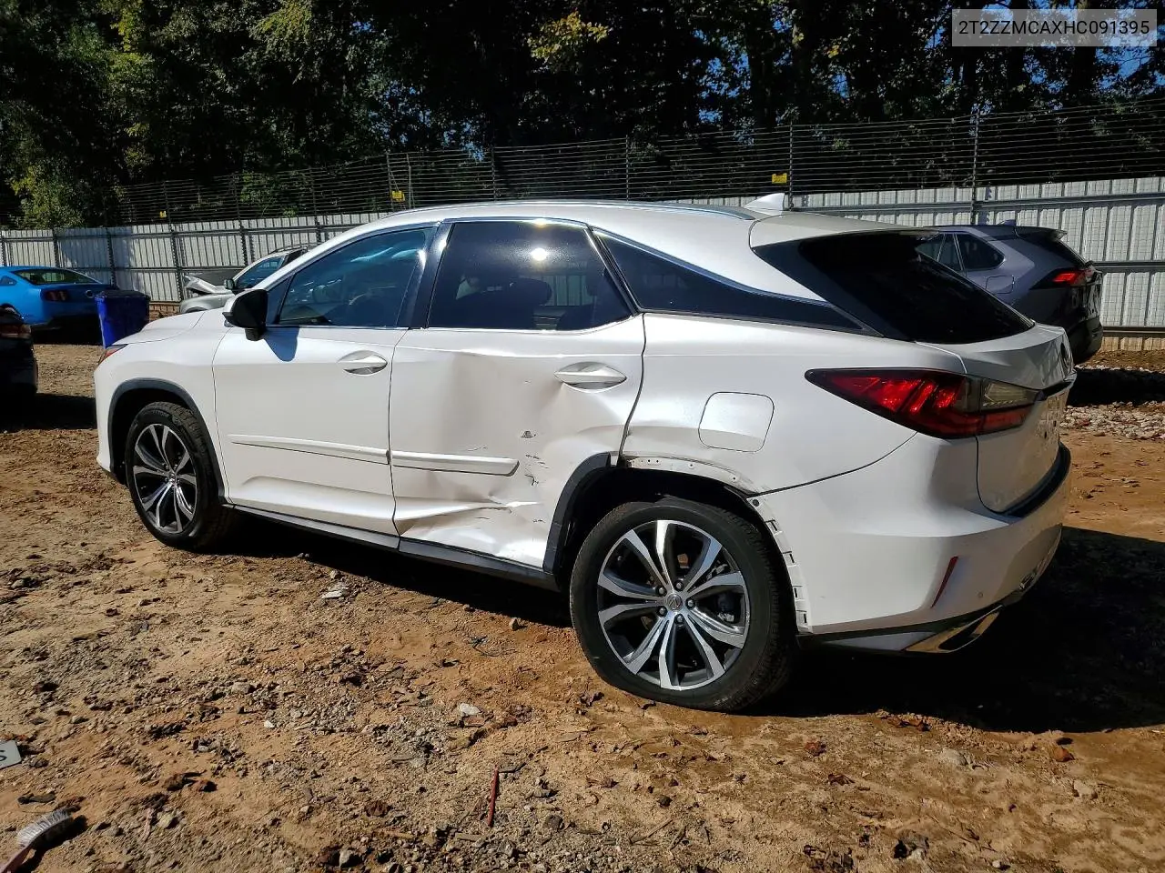 2017 LEXUS RX VIN 2T2ZZMCAXHC091395 — фото 2