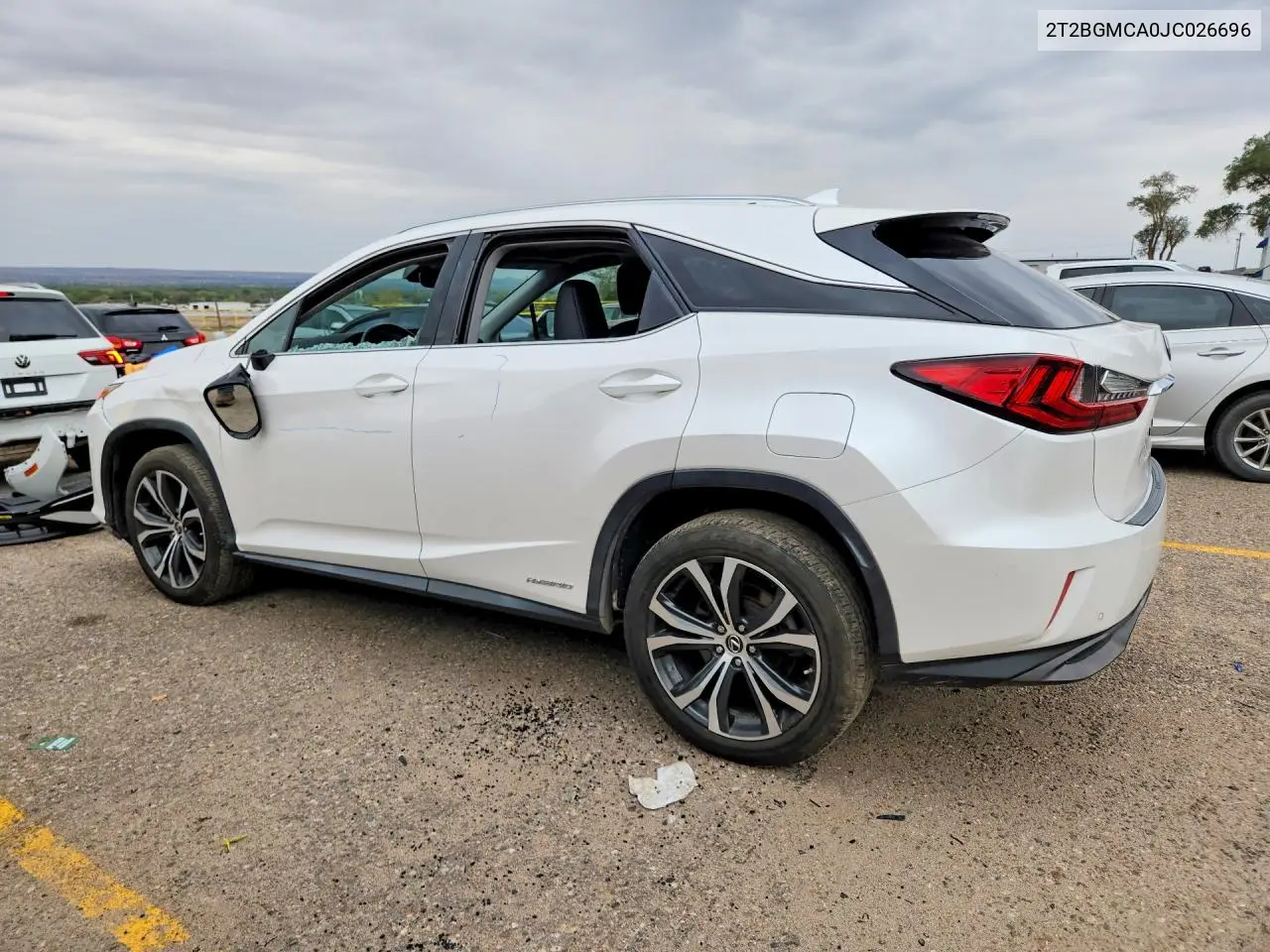 2018 LEXUS RX VIN 2T2BGMCA0JC026696 — фото 2