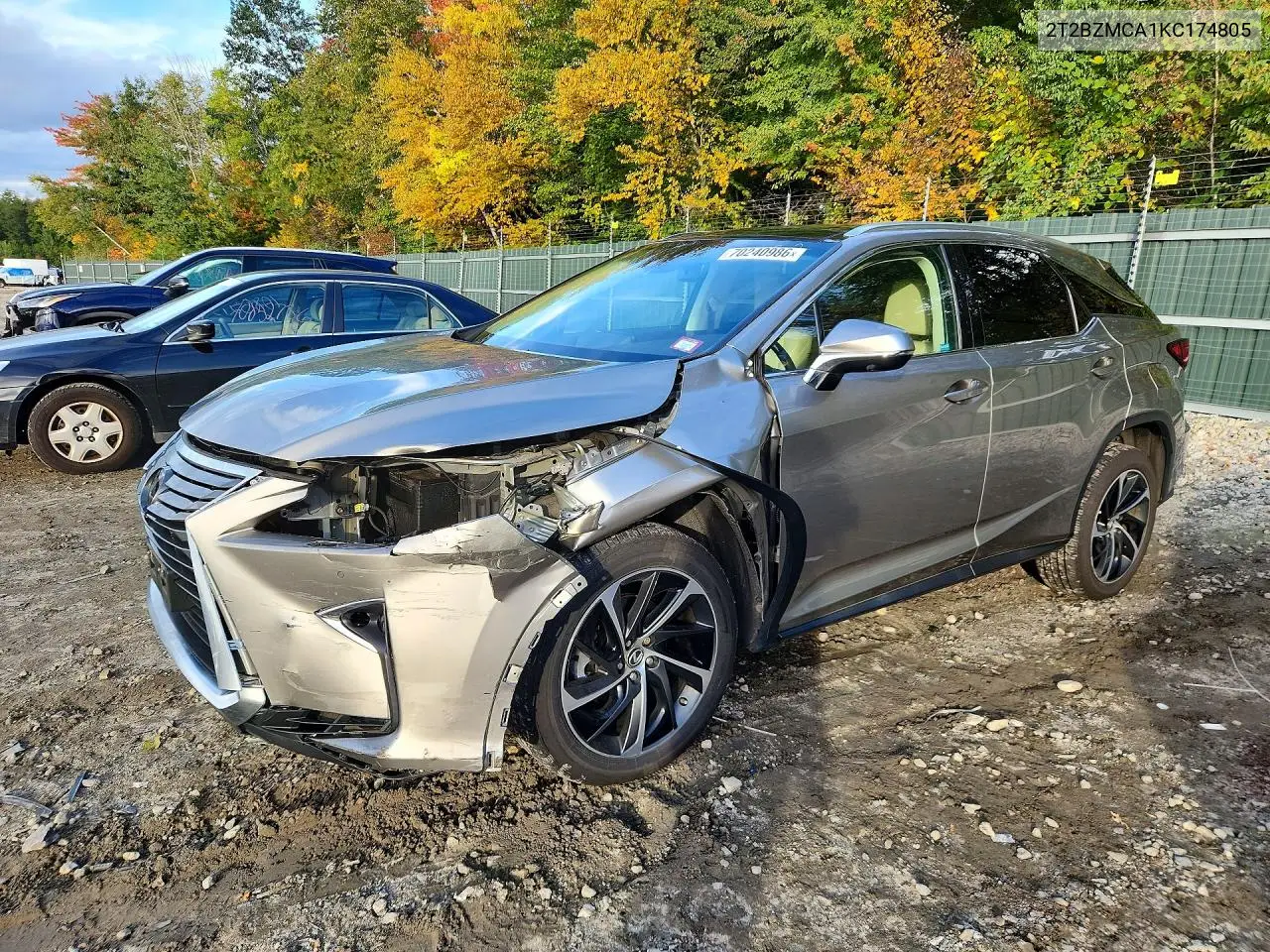 LEXUS RX 2019, VIN 2T2BZMCA1KC174805