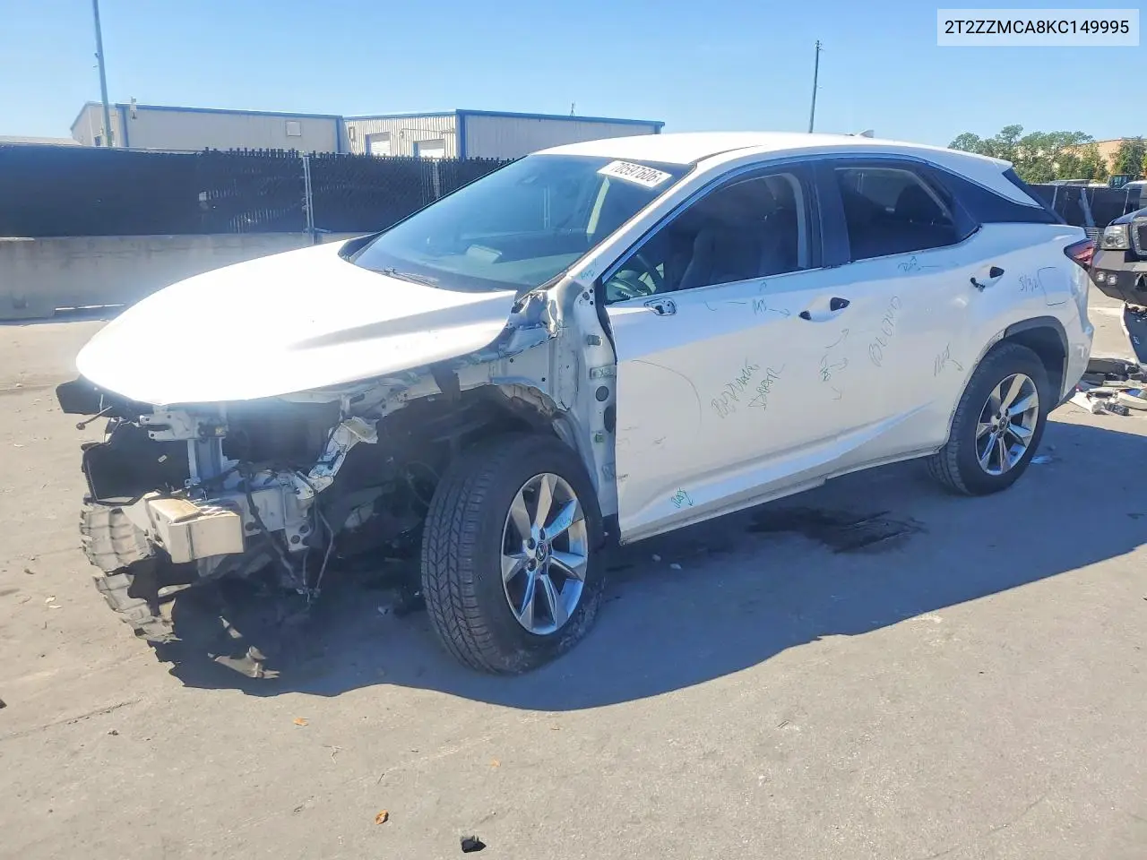 LEXUS RX 2019, VIN 2T2ZZMCA8KC149995