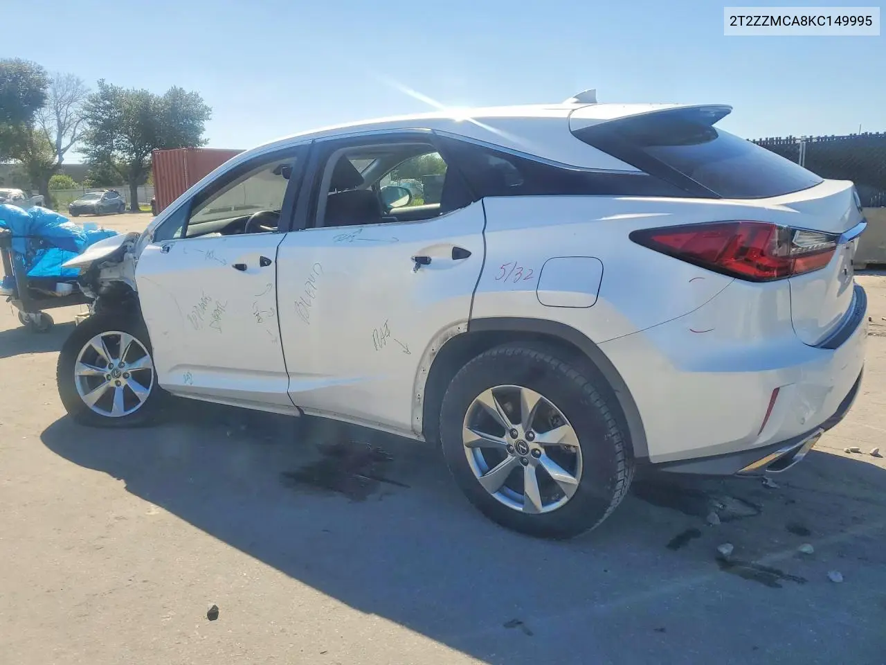 2019 LEXUS RX VIN 2T2ZZMCA8KC149995 — фото 2