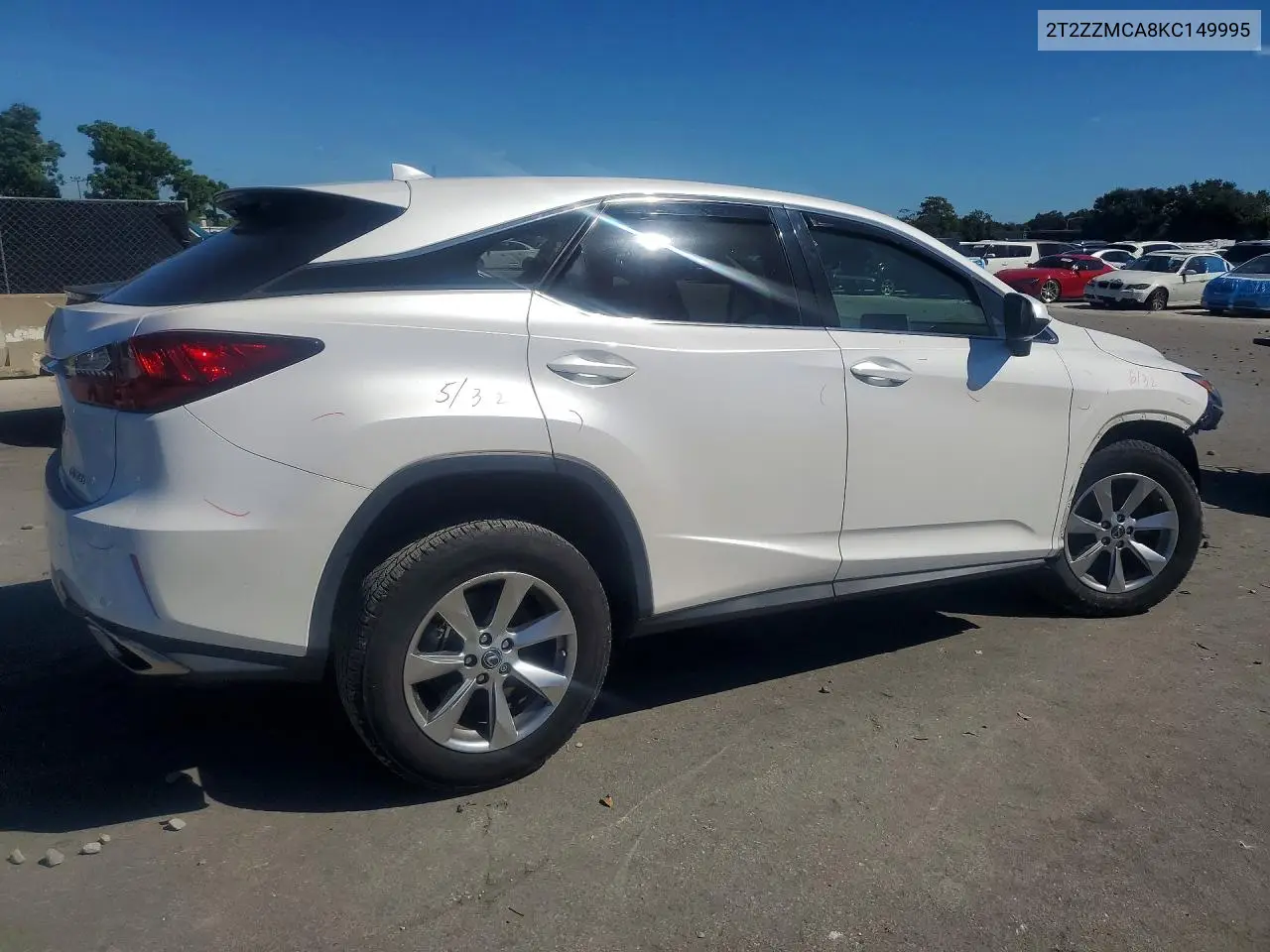 2019 LEXUS RX VIN 2T2ZZMCA8KC149995 — фото 3
