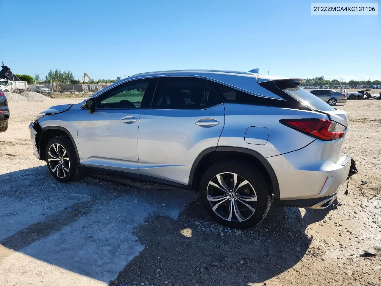 2019 LEXUS RX VIN 2T2ZZMCA4KC131106 — фото 2