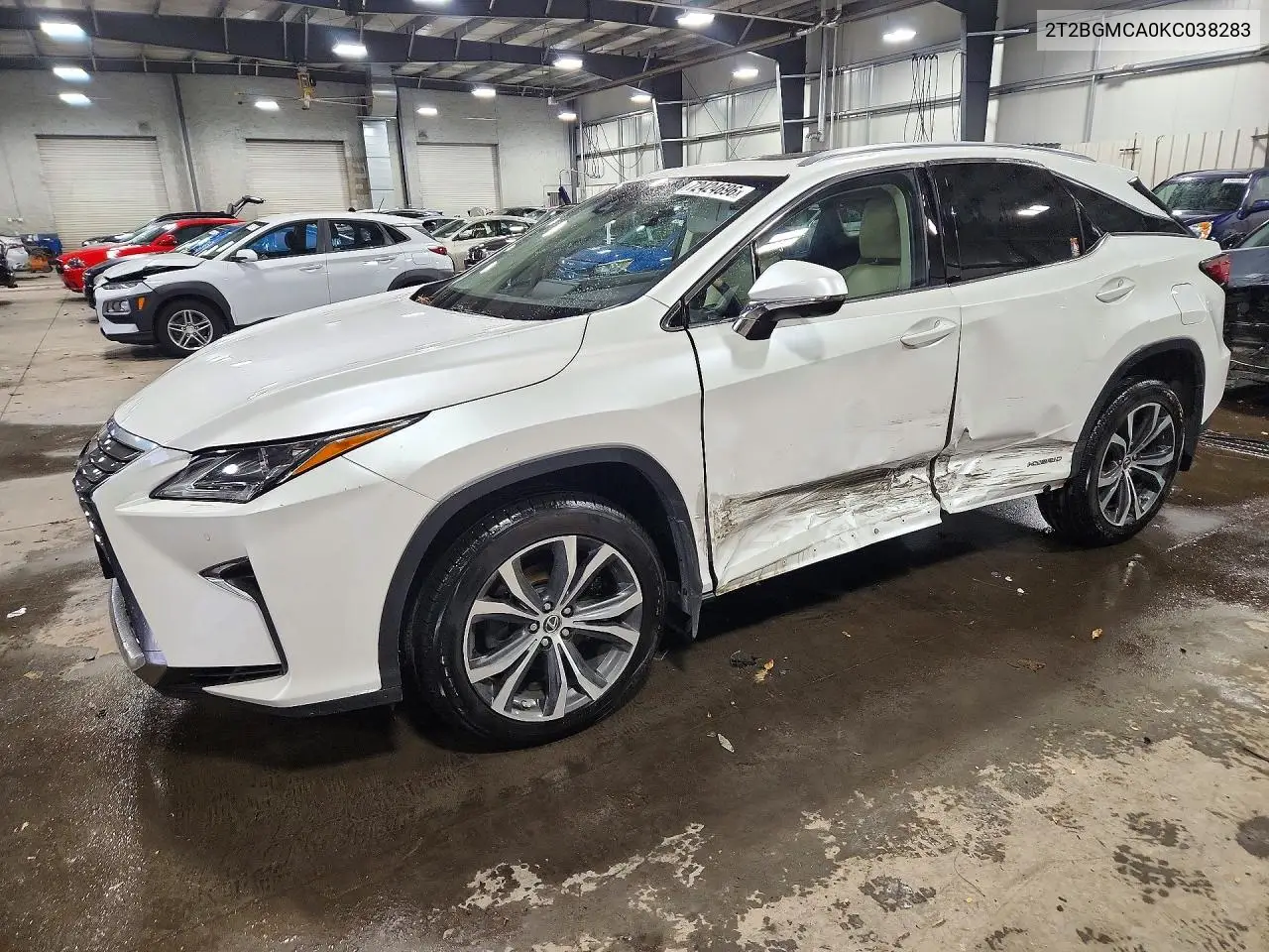 LEXUS RX 2019, VIN 2T2BGMCA0KC038283