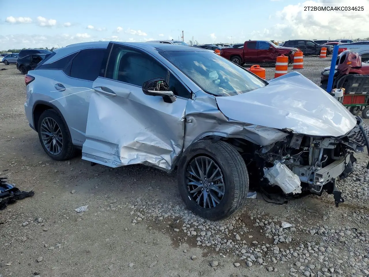 2019 LEXUS RX VIN 2T2BGMCA4KC034625 — фото 4