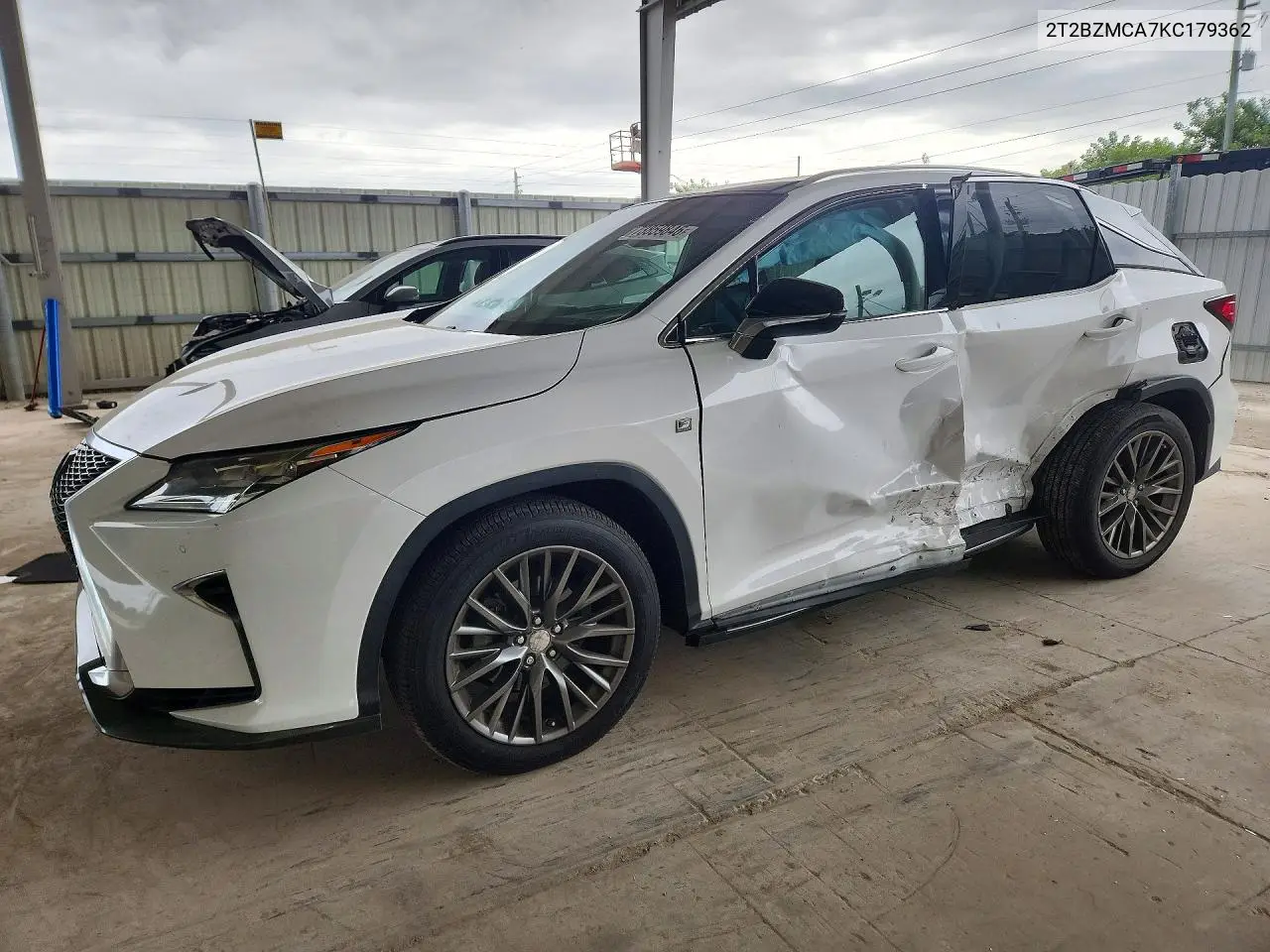 LEXUS RX 2019, VIN 2T2BZMCA7KC179362