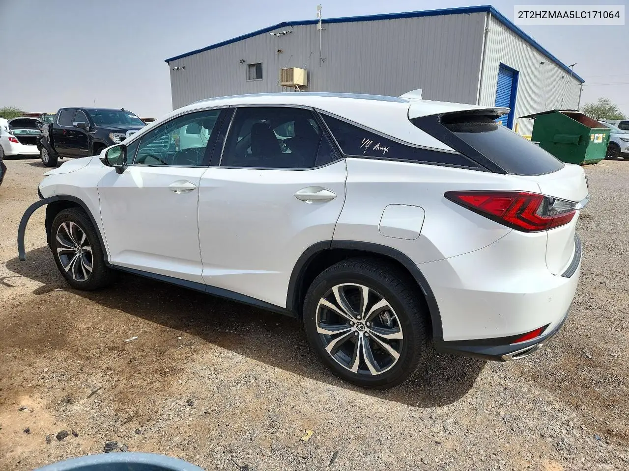 2020 LEXUS RX VIN 2T2HZMAA5LC171064 — фото 2
