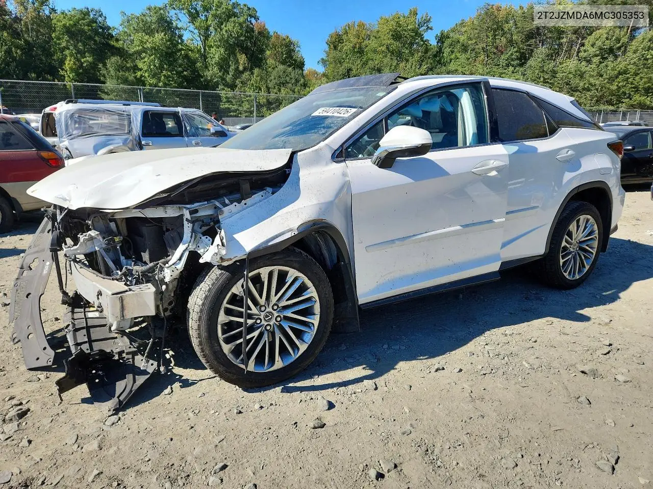 LEXUS RX 2021, VIN 2T2JZMDA6MC305353