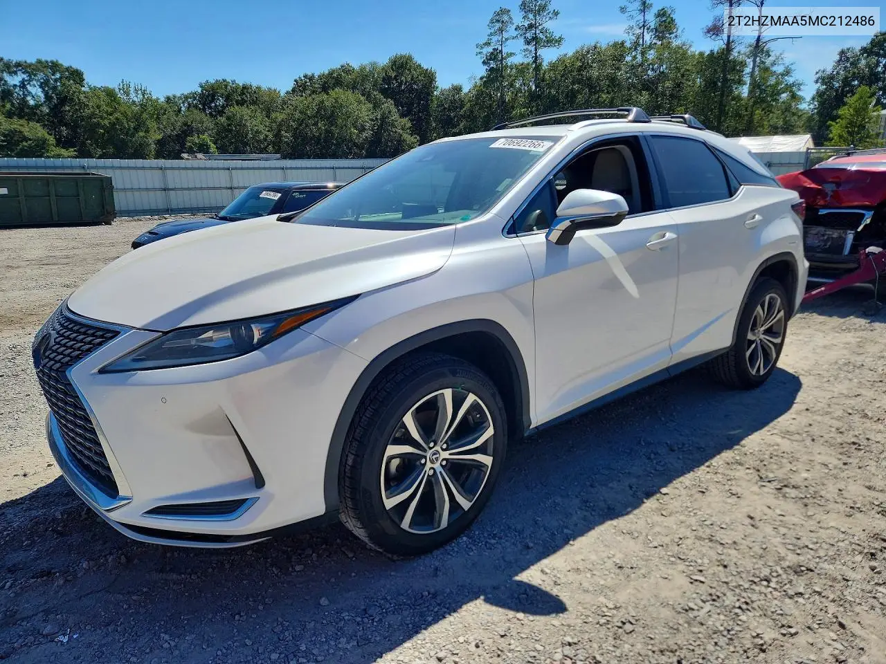 LEXUS RX 2021, VIN 2T2HZMAA5MC212486