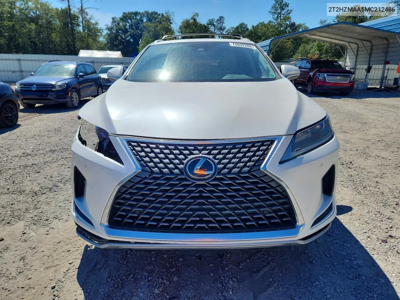 2021 LEXUS RX VIN 2T2HZMAA5MC212486 — фото 5
