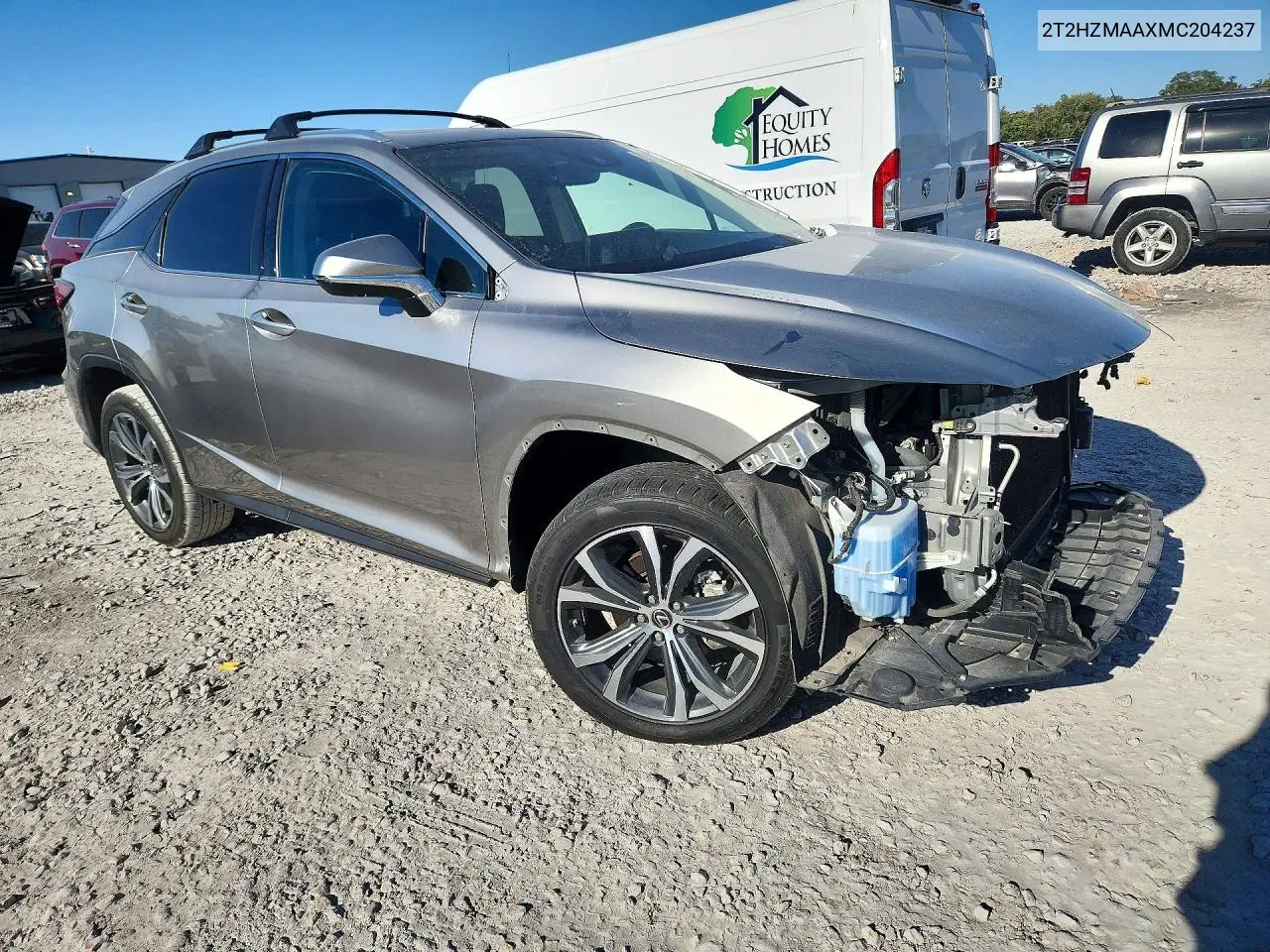 2021 LEXUS RX VIN 2T2HZMAAXMC204237 — фото 4