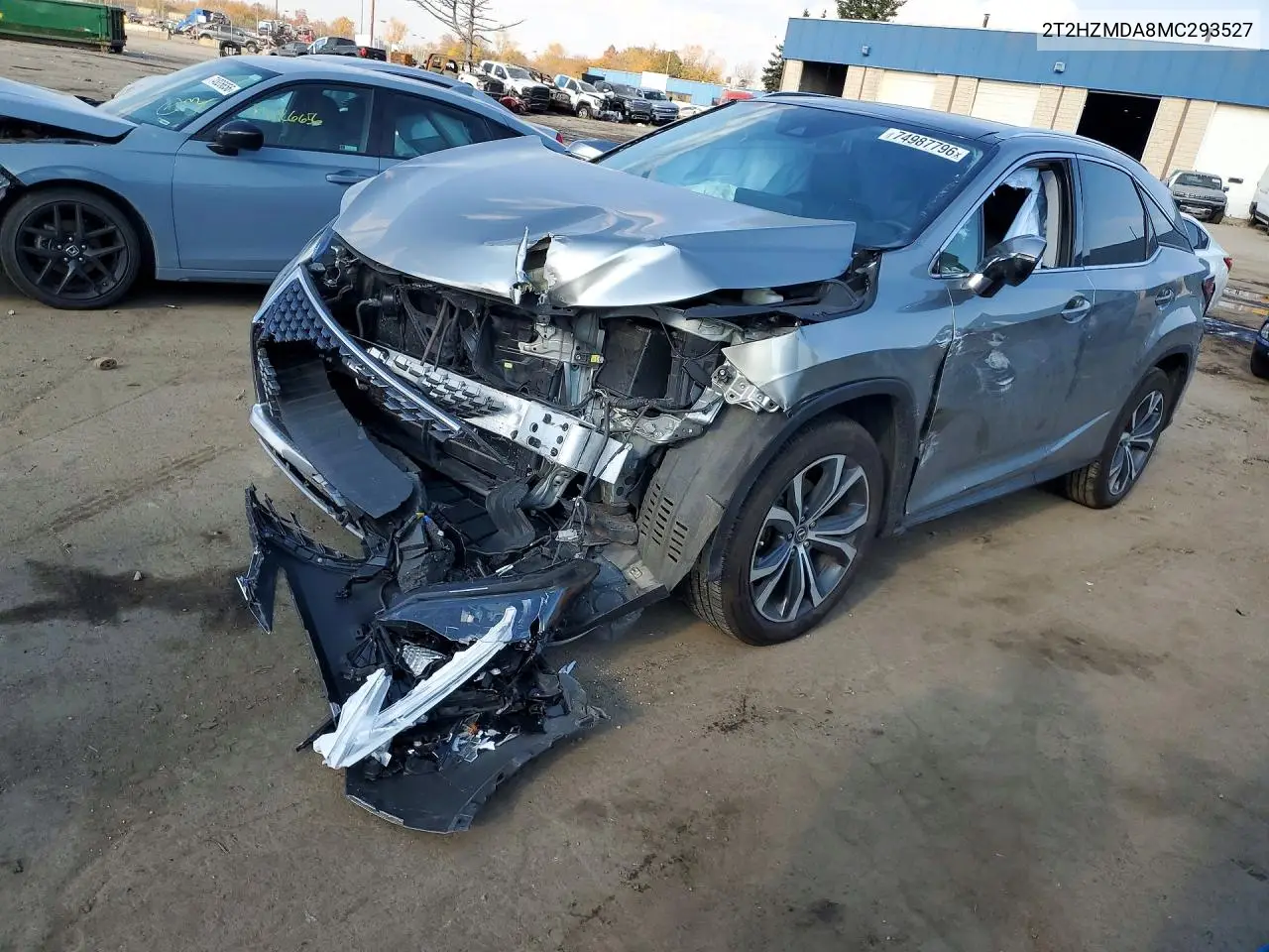 LEXUS RX 2021, VIN 2T2HZMDA8MC293527