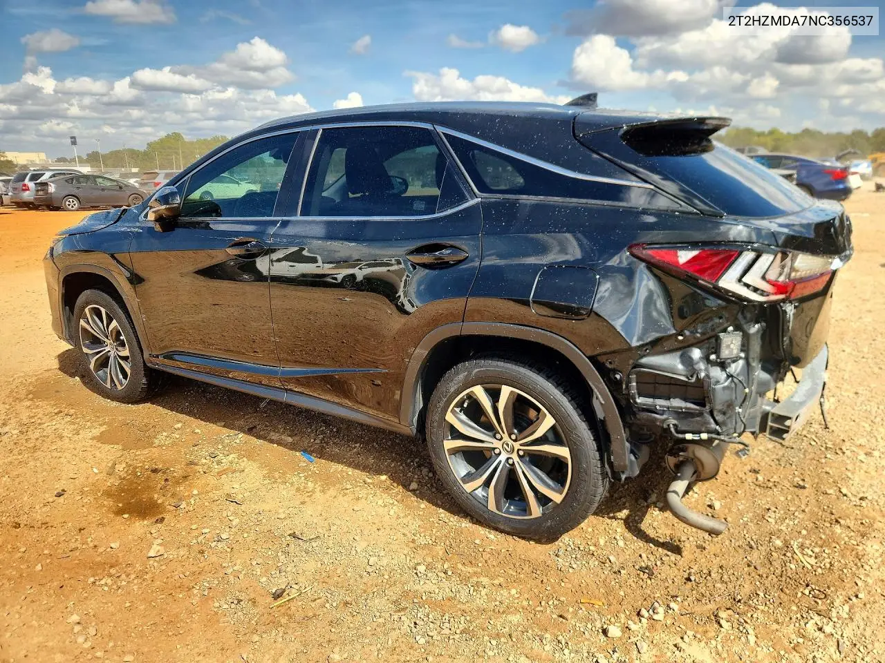 2022 LEXUS RX VIN 2T2HZMDA7NC356537 — фото 2