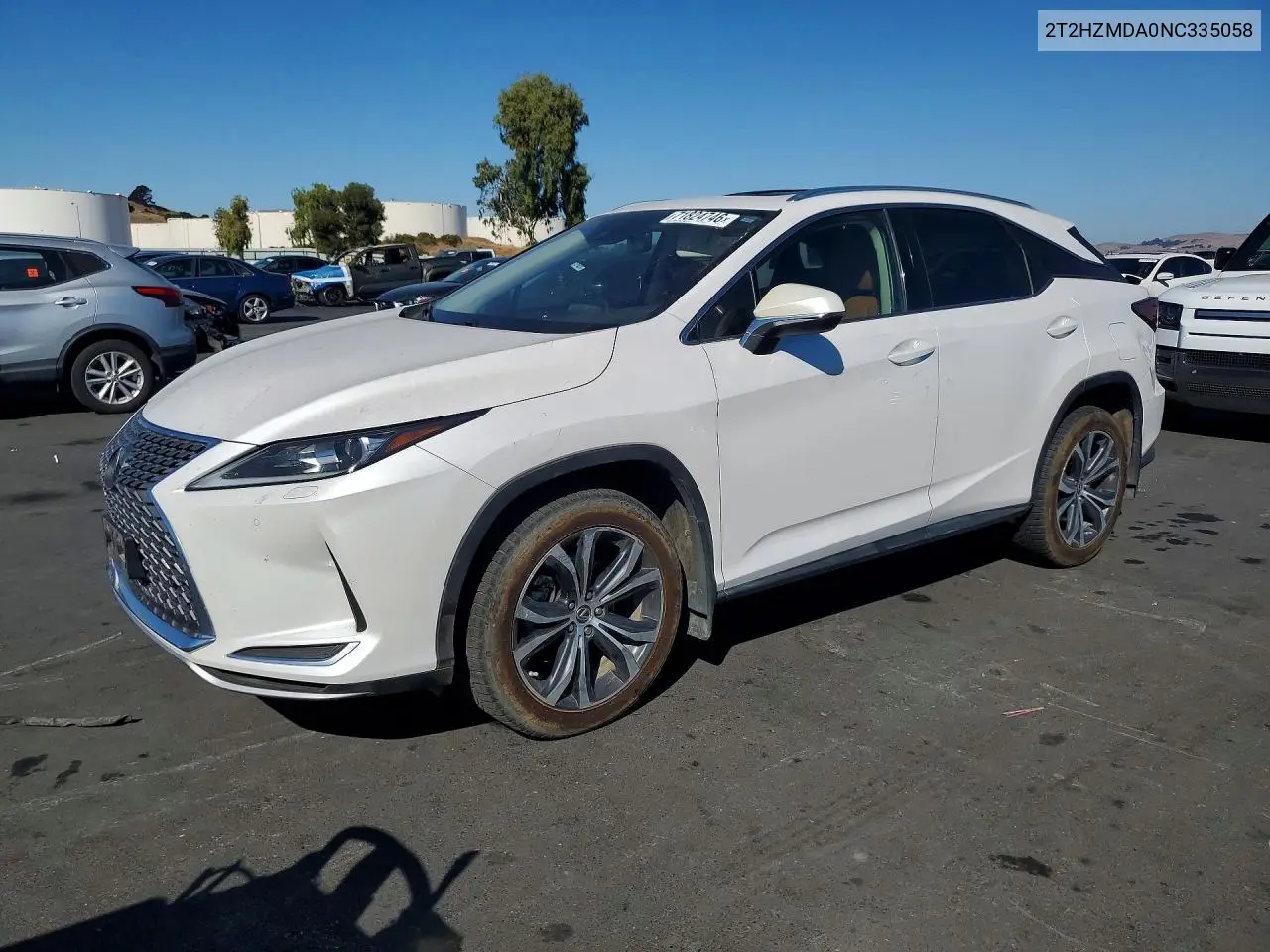 LEXUS RX 2022, VIN 2T2HZMDA0NC335058