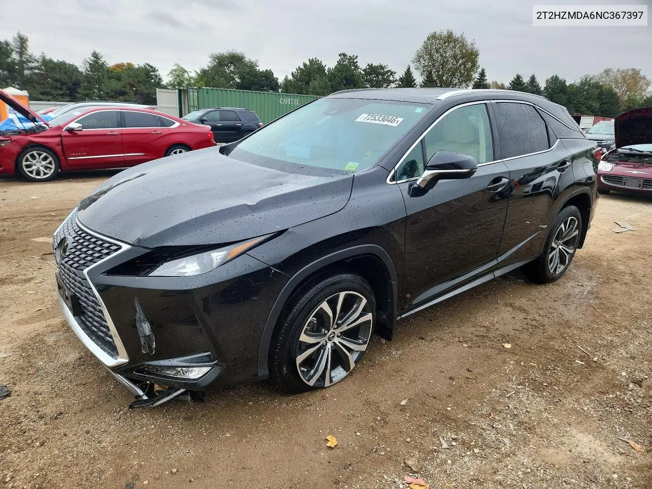 LEXUS RX 2022, VIN 2T2HZMDA6NC367397
