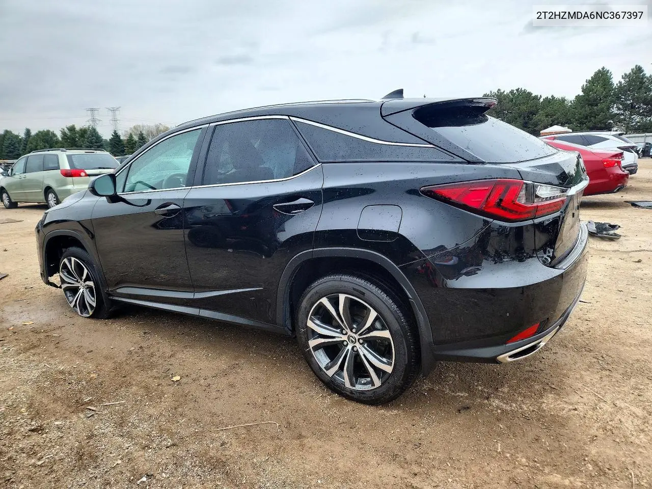 2022 LEXUS RX VIN 2T2HZMDA6NC367397 — фото 2