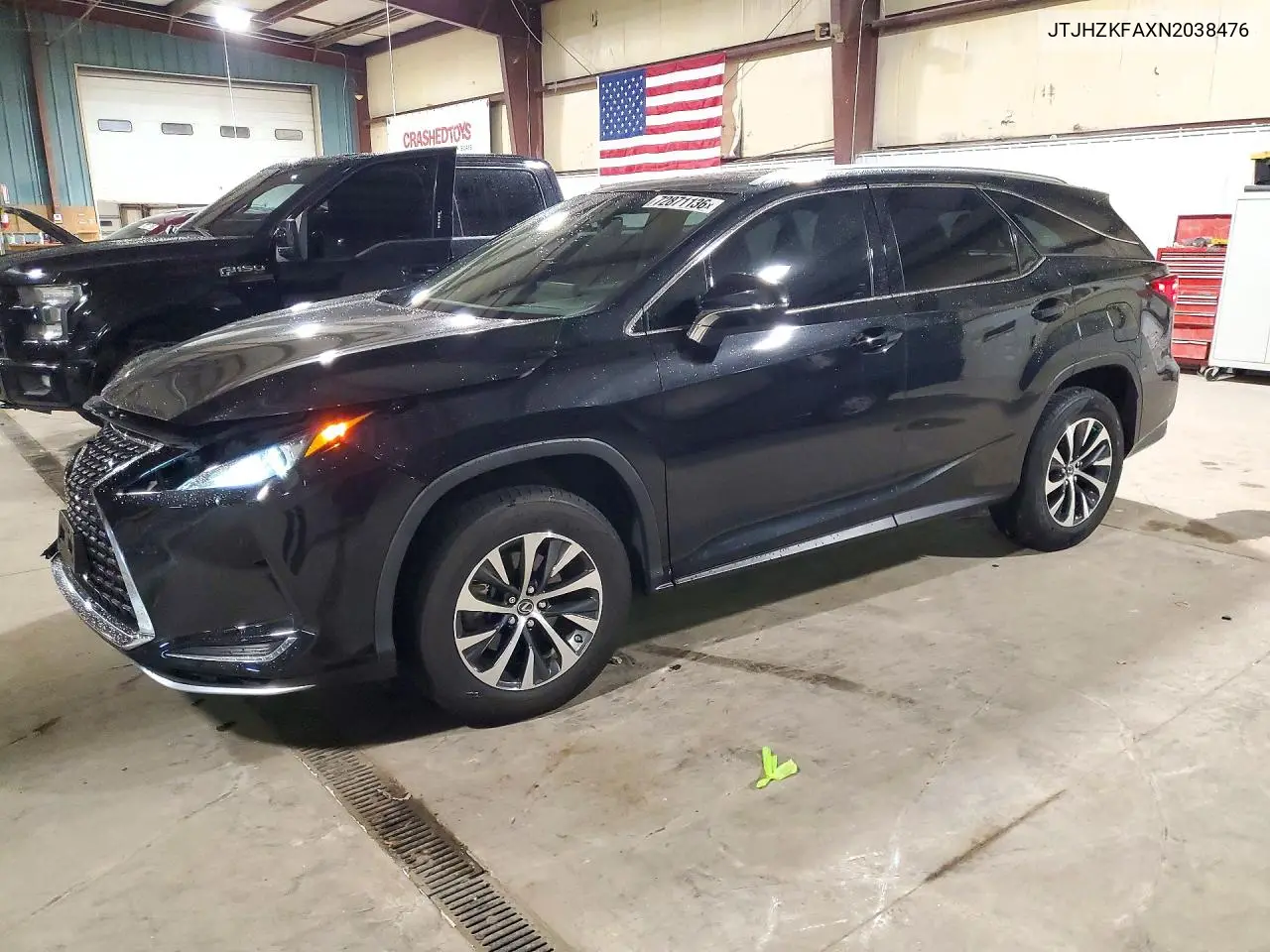 LEXUS RX 2022, VIN JTJHZKFAXN2038476