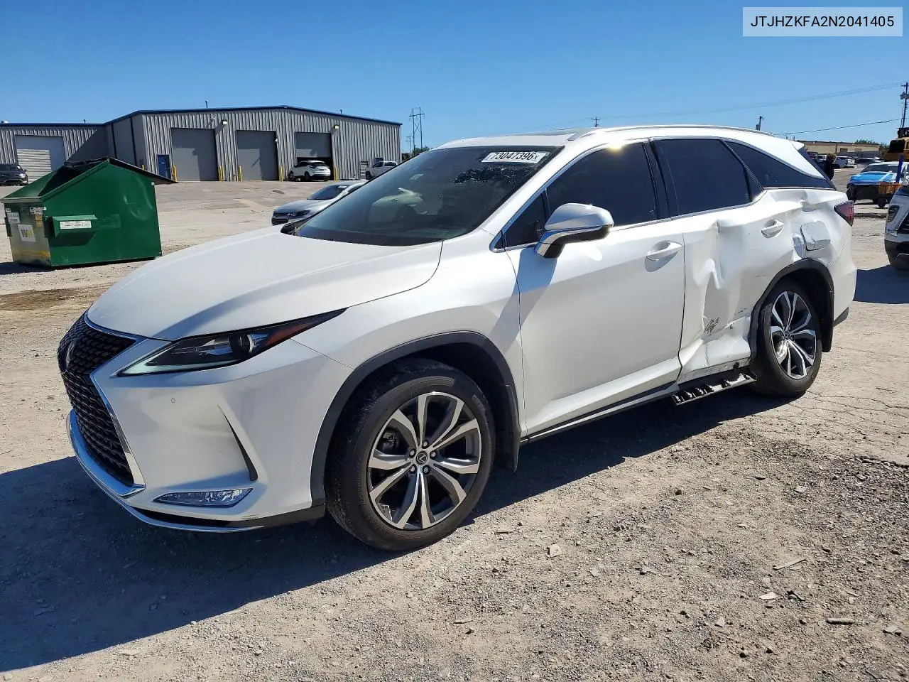 LEXUS RX 2022, VIN JTJHZKFA2N2041405