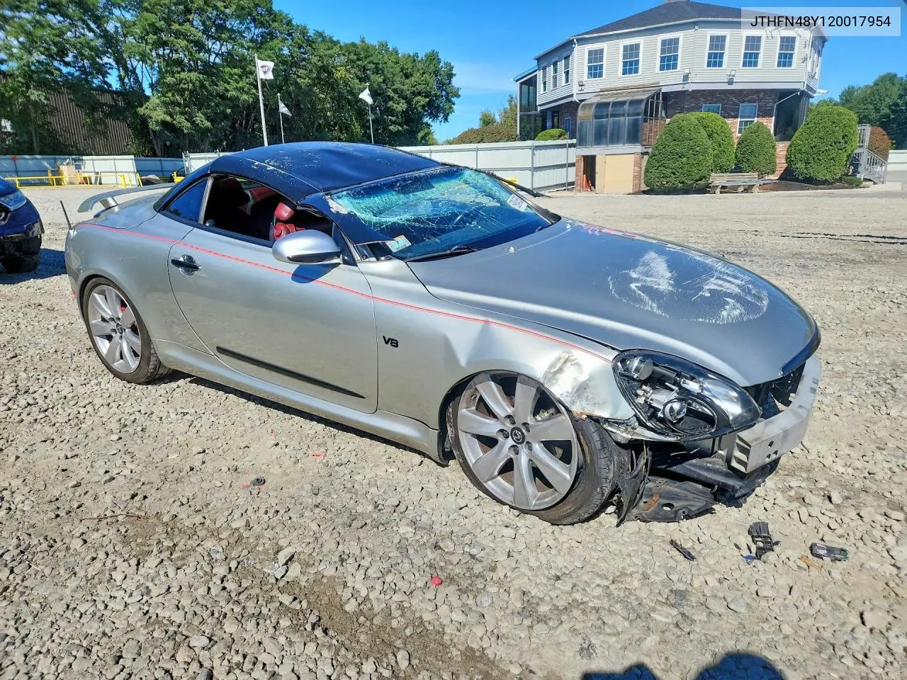 2002 LEXUS SC VIN JTHFN48Y120017954 — фото 4