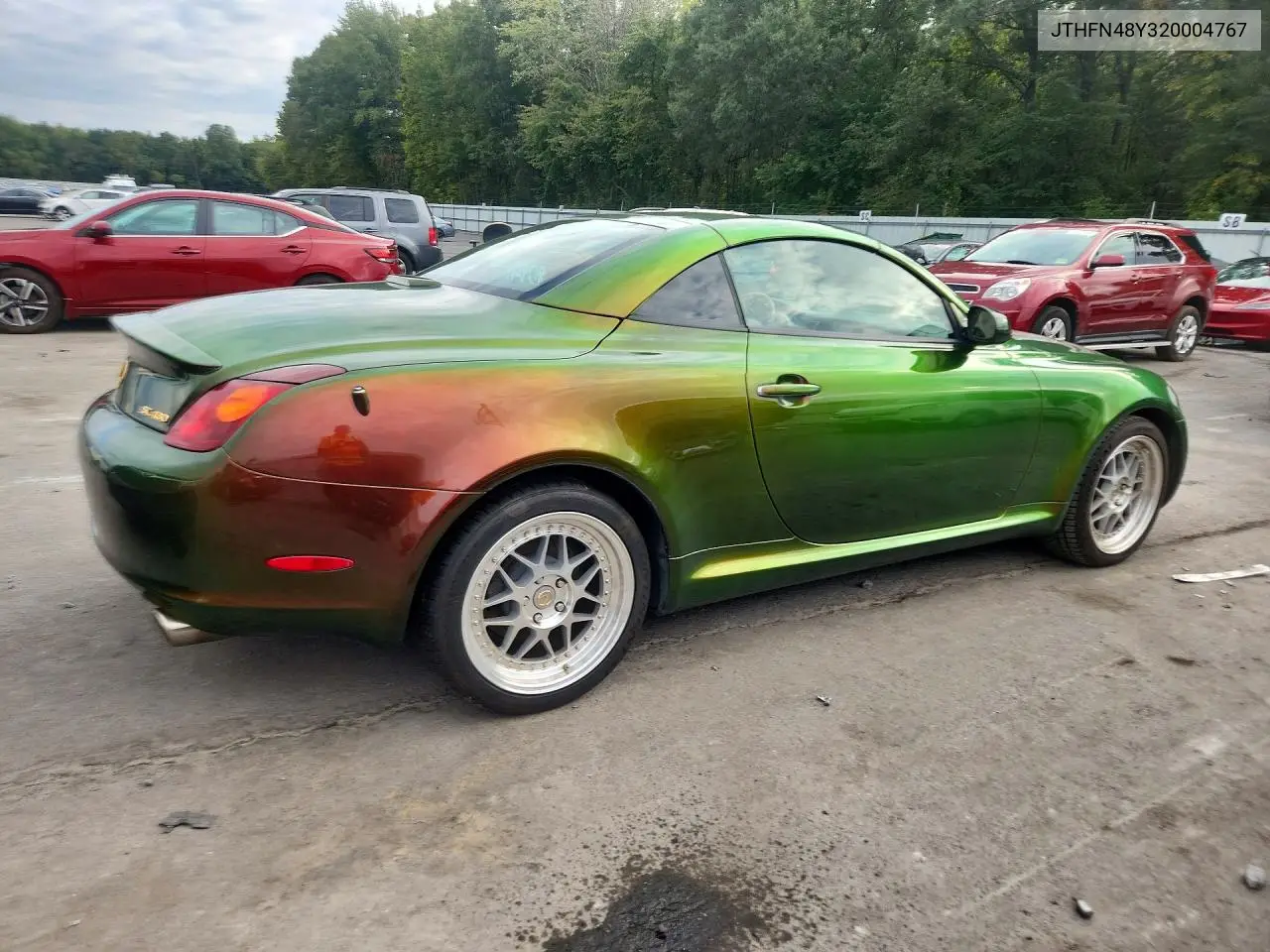 2002 LEXUS SC VIN JTHFN48Y320004767 — фото 3