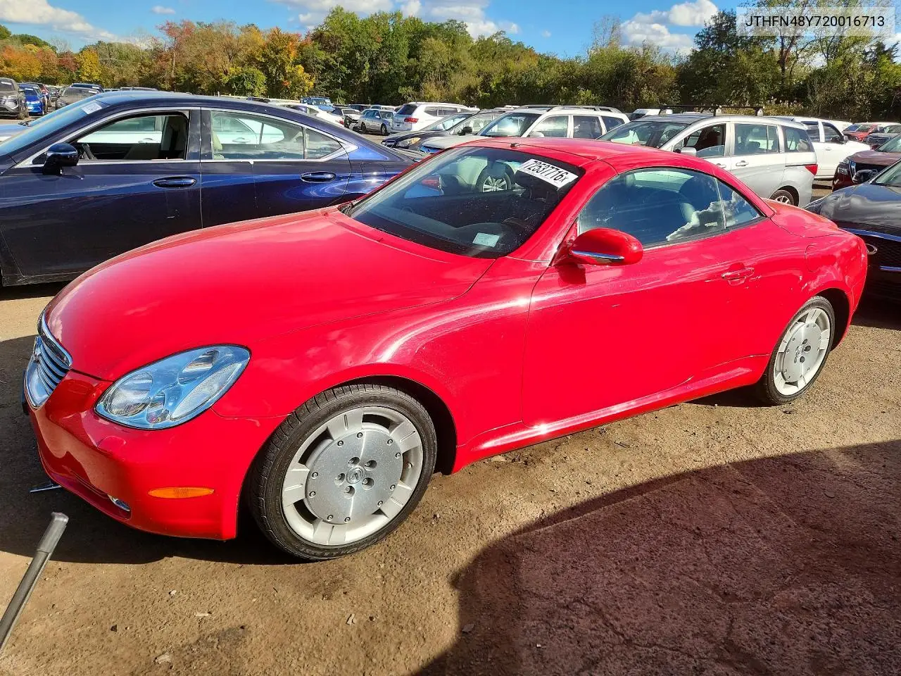 LEXUS SC 2002, VIN JTHFN48Y720016713