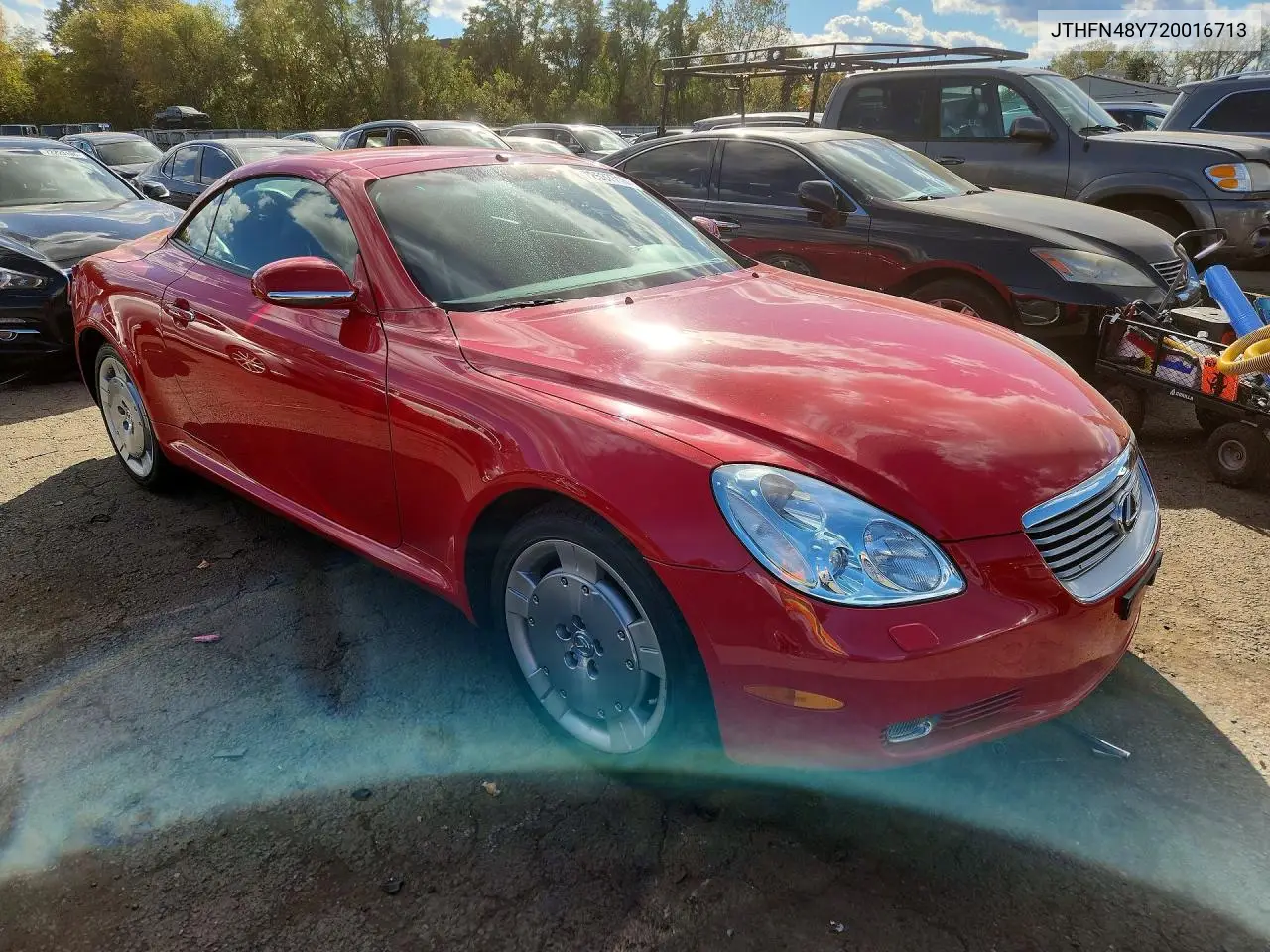 2002 LEXUS SC VIN JTHFN48Y720016713 — фото 4