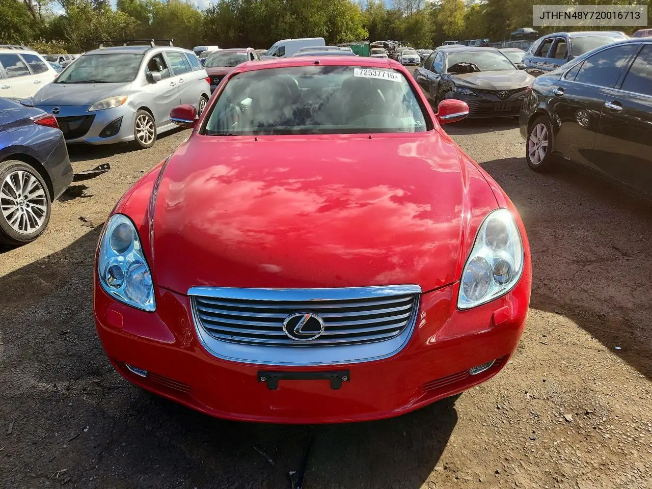 2002 LEXUS SC VIN JTHFN48Y720016713 — фото 5