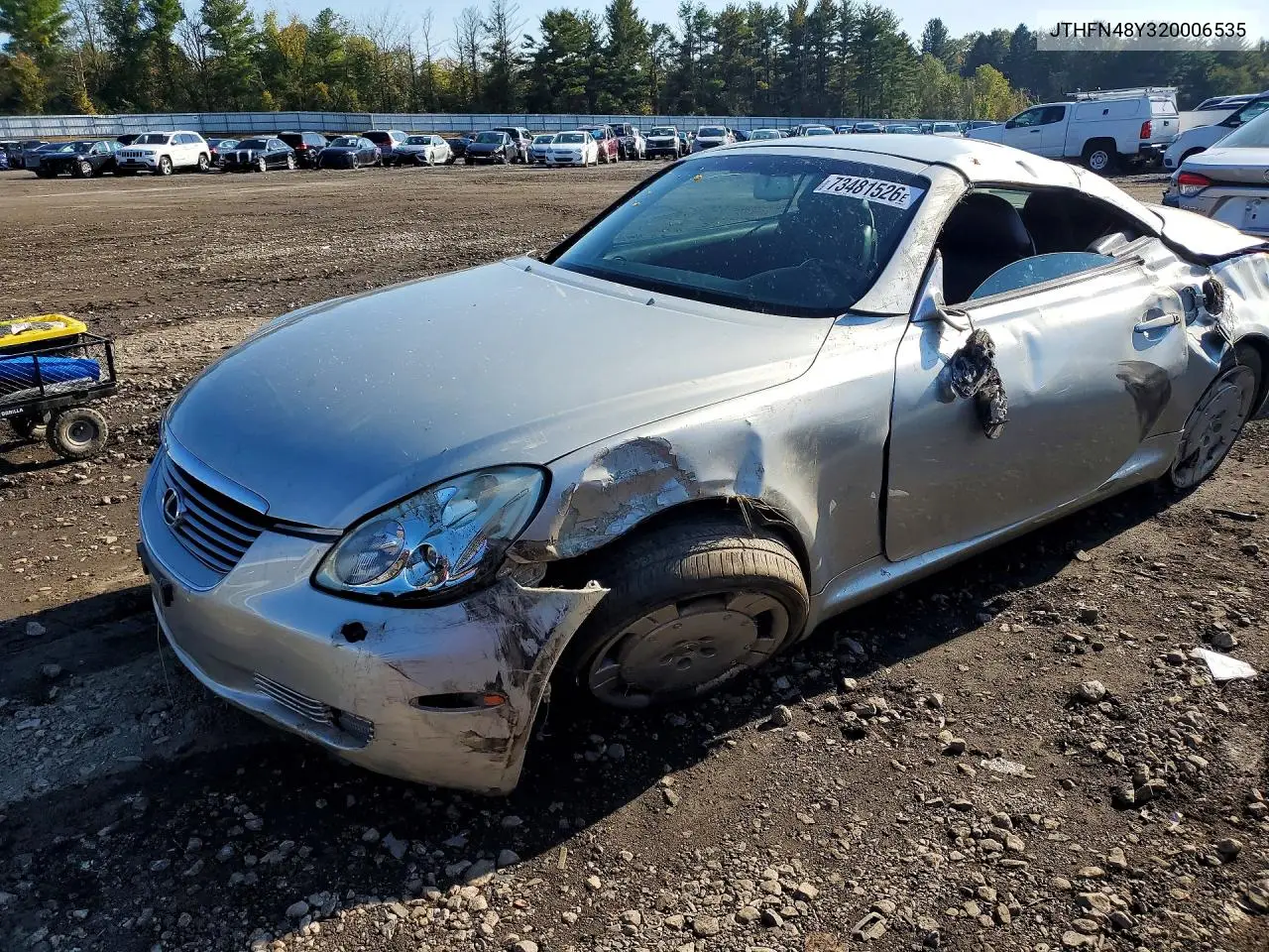 LEXUS SC 2002, VIN JTHFN48Y320006535