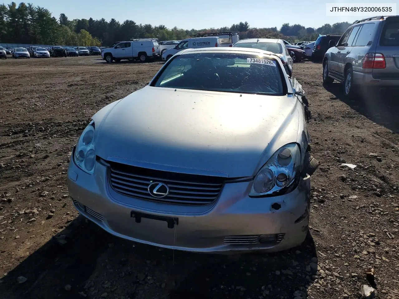 2002 LEXUS SC VIN JTHFN48Y320006535 — фото 5