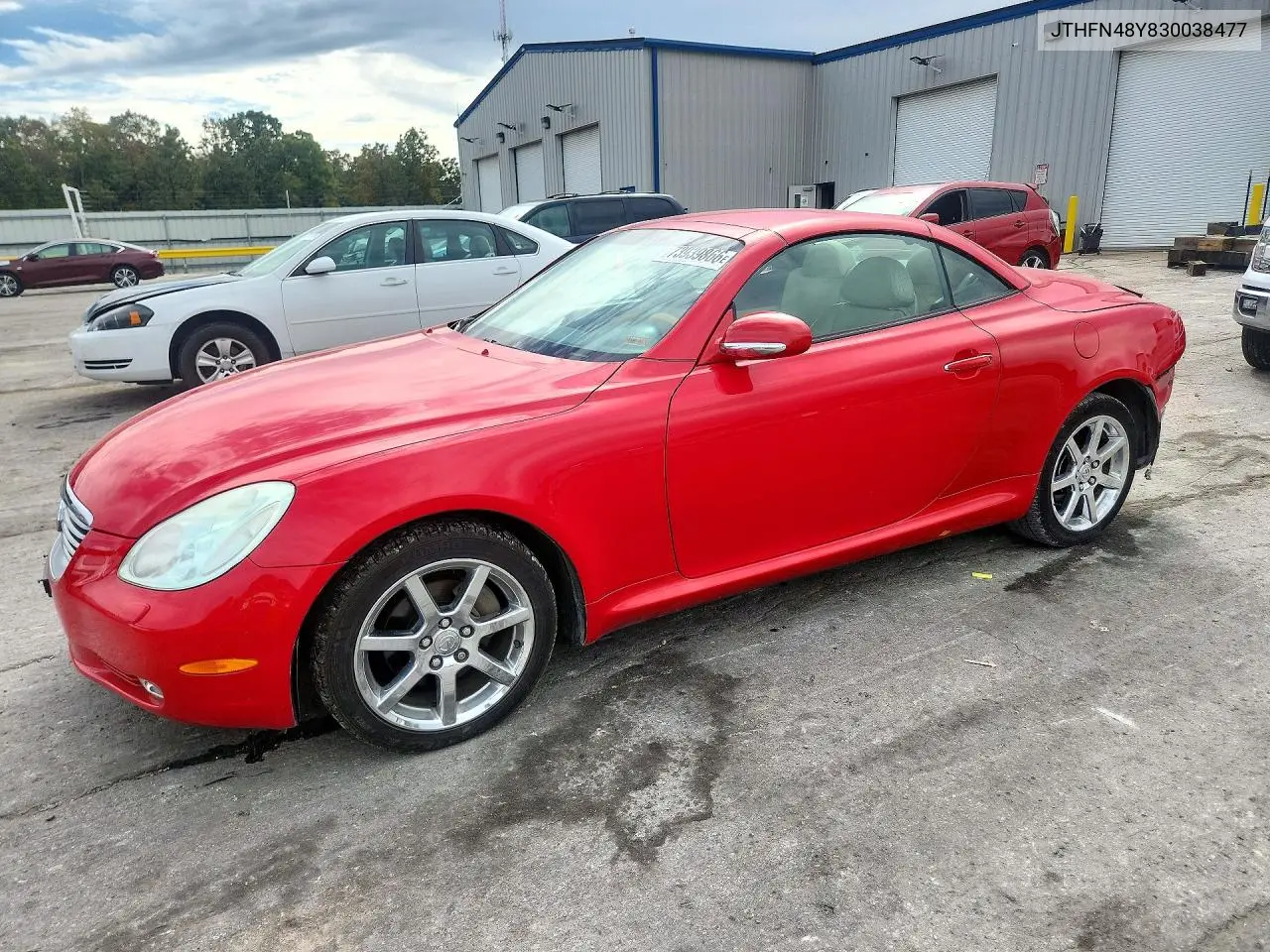 LEXUS SC 2003, VIN JTHFN48Y830038477