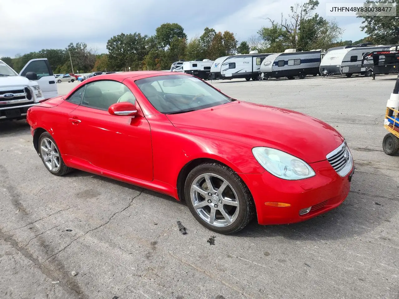 2003 LEXUS SC VIN JTHFN48Y830038477 — фото 4