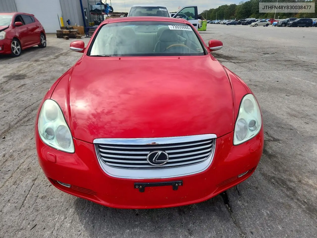 2003 LEXUS SC VIN JTHFN48Y830038477 — фото 5