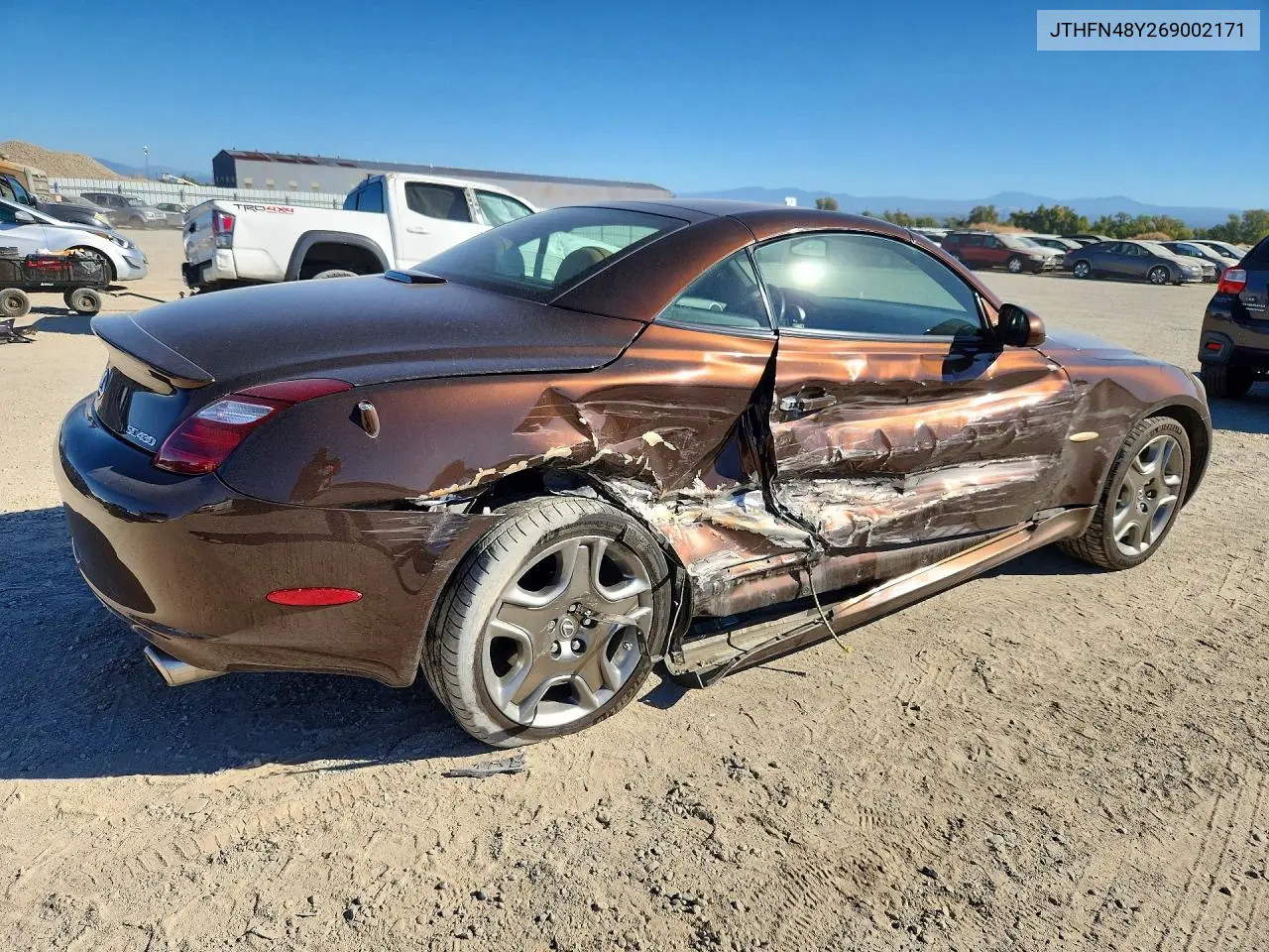 2006 LEXUS SC VIN JTHFN48Y269002171 — фото 3