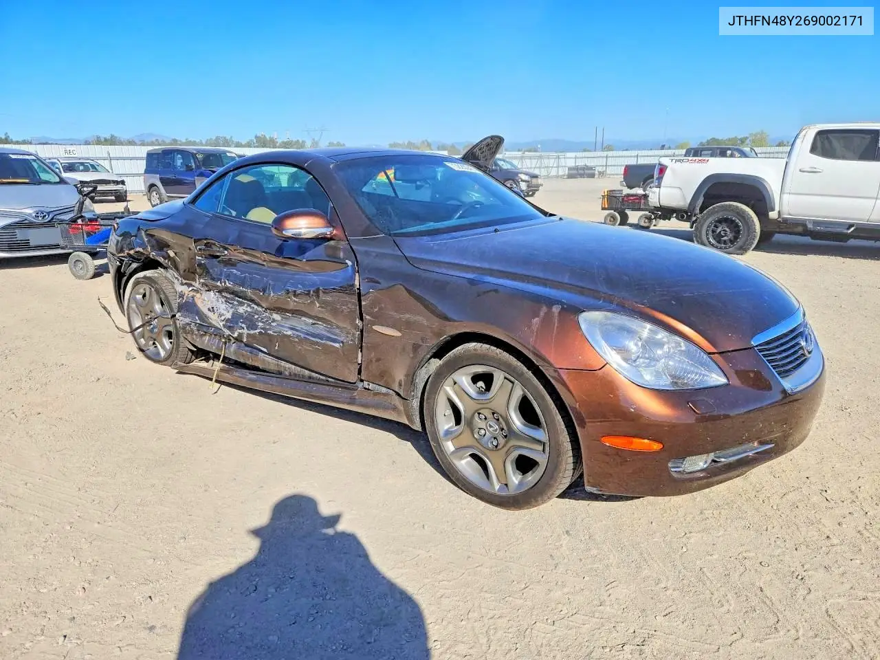 2006 LEXUS SC VIN JTHFN48Y269002171 — фото 4