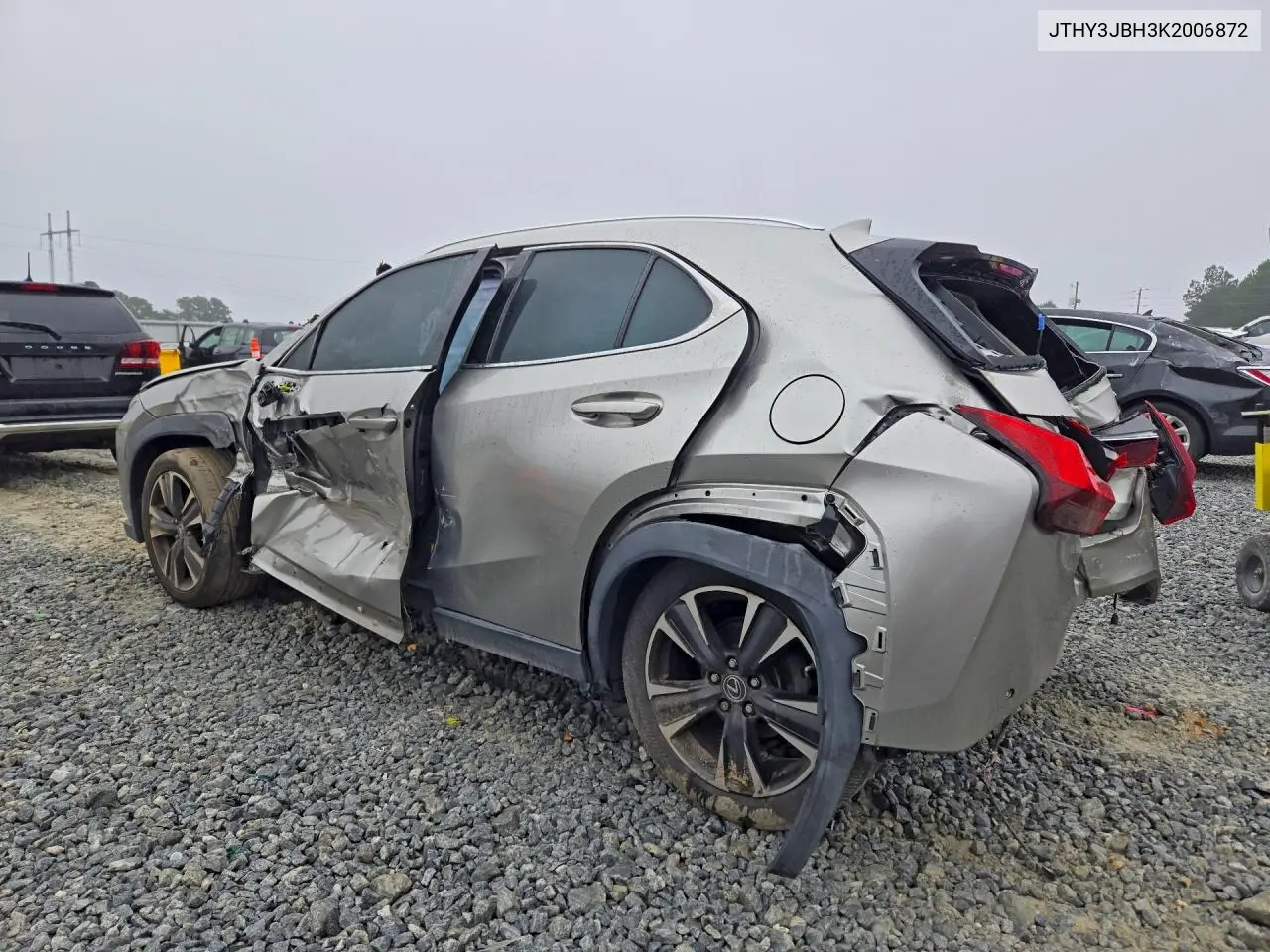 2019 LEXUS UX VIN JTHY3JBH3K2006872 — фото 2