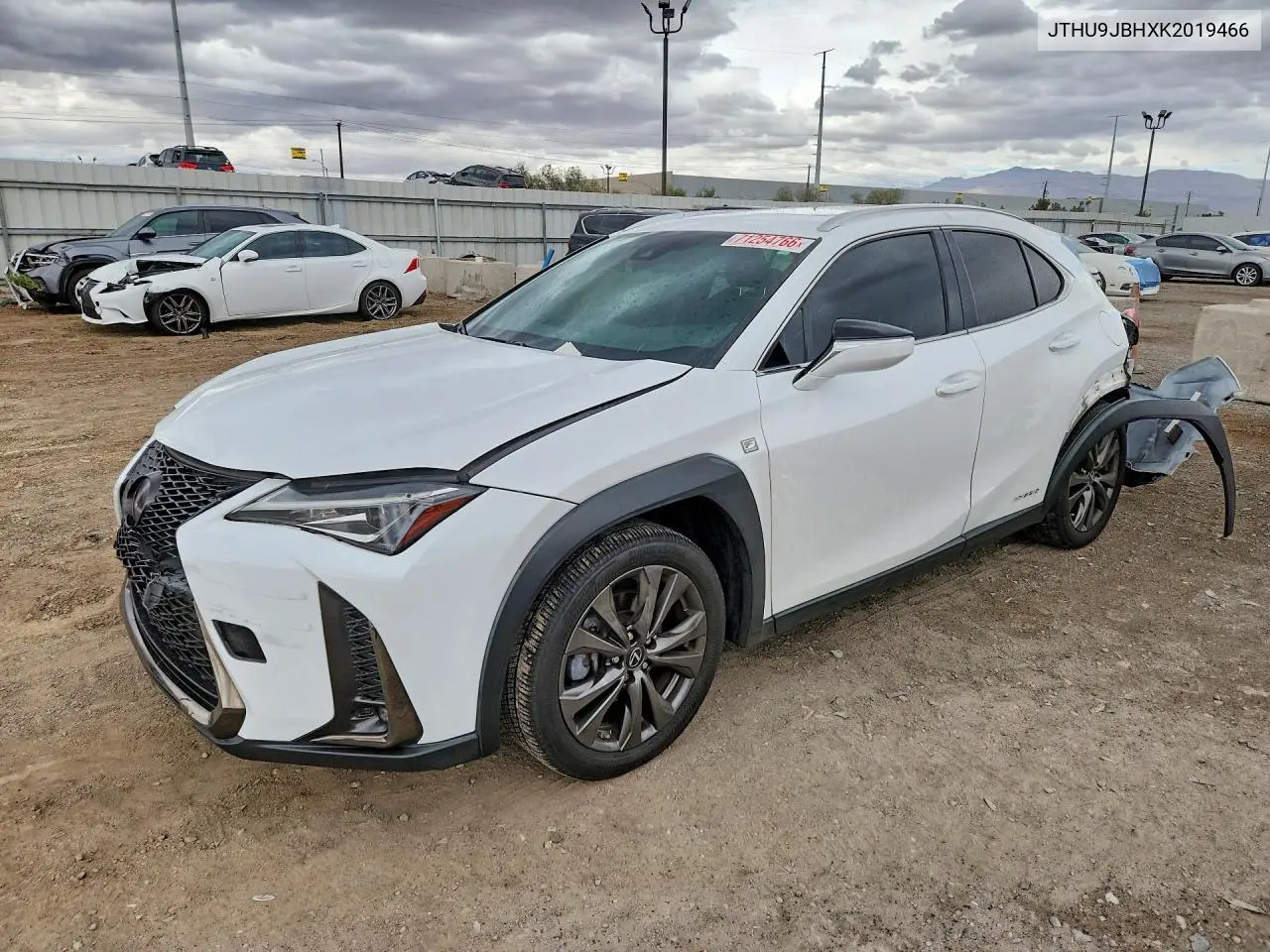 LEXUS UX 2019, VIN JTHU9JBHXK2019466
