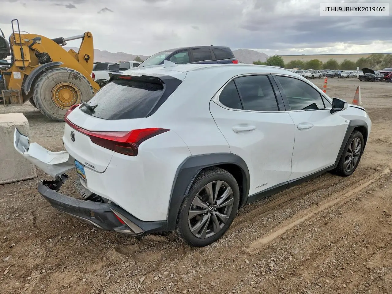 2019 LEXUS UX VIN JTHU9JBHXK2019466 — фото 3