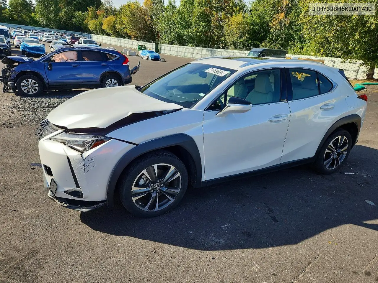 LEXUS UX 2019, VIN JTHY3JBH5K2001430