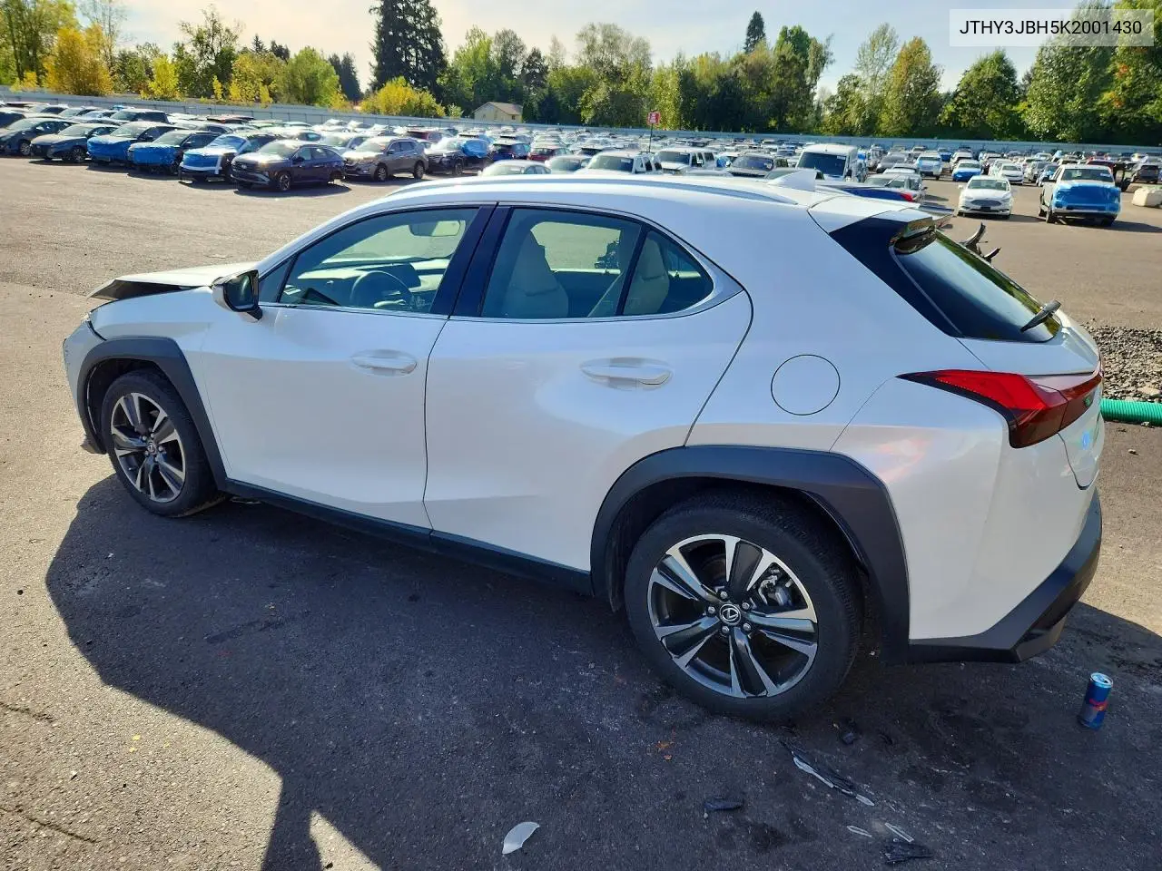 2019 LEXUS UX VIN JTHY3JBH5K2001430 — фото 2