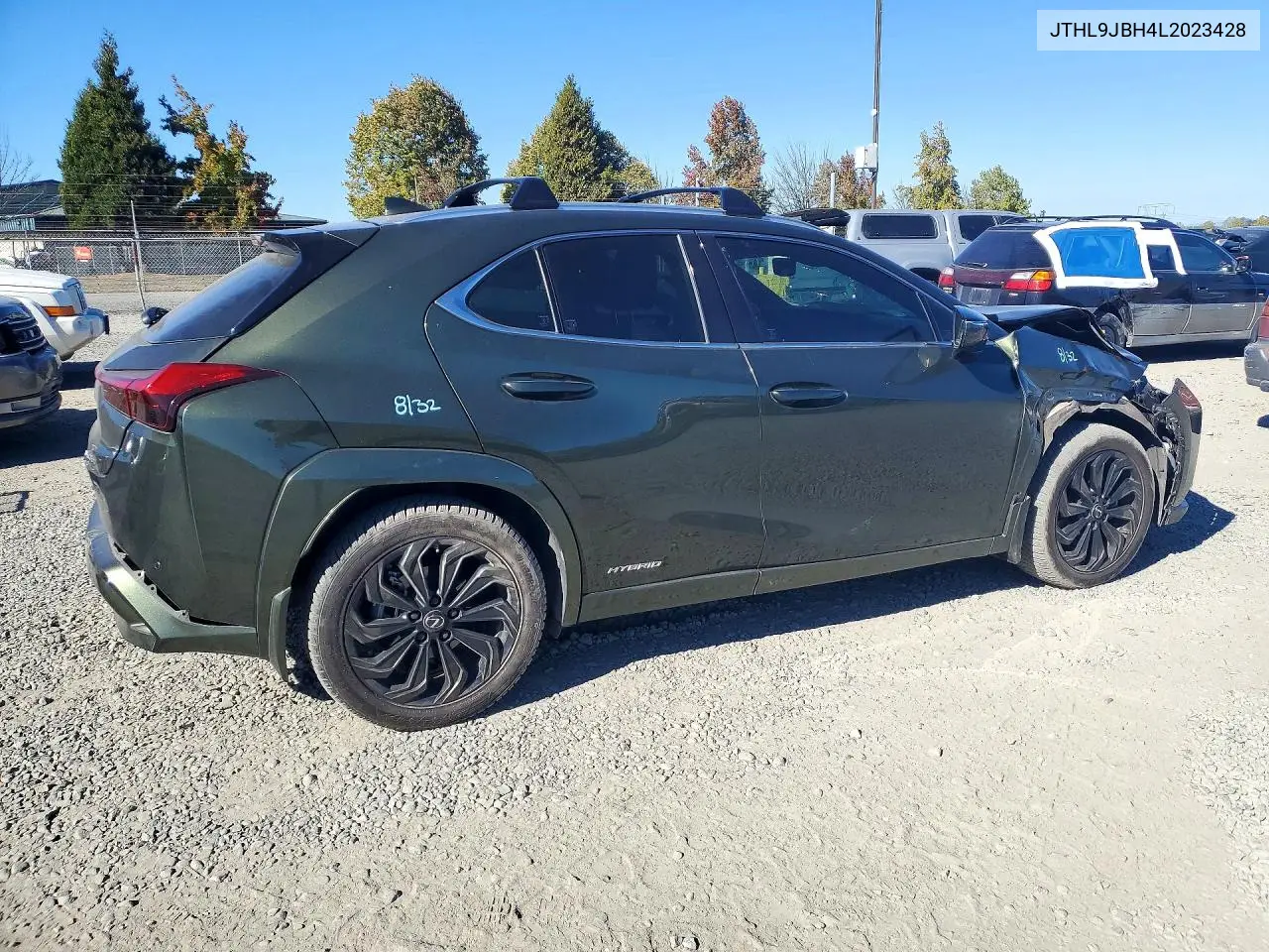 2020 LEXUS UX VIN JTHL9JBH4L2023428 — фото 3