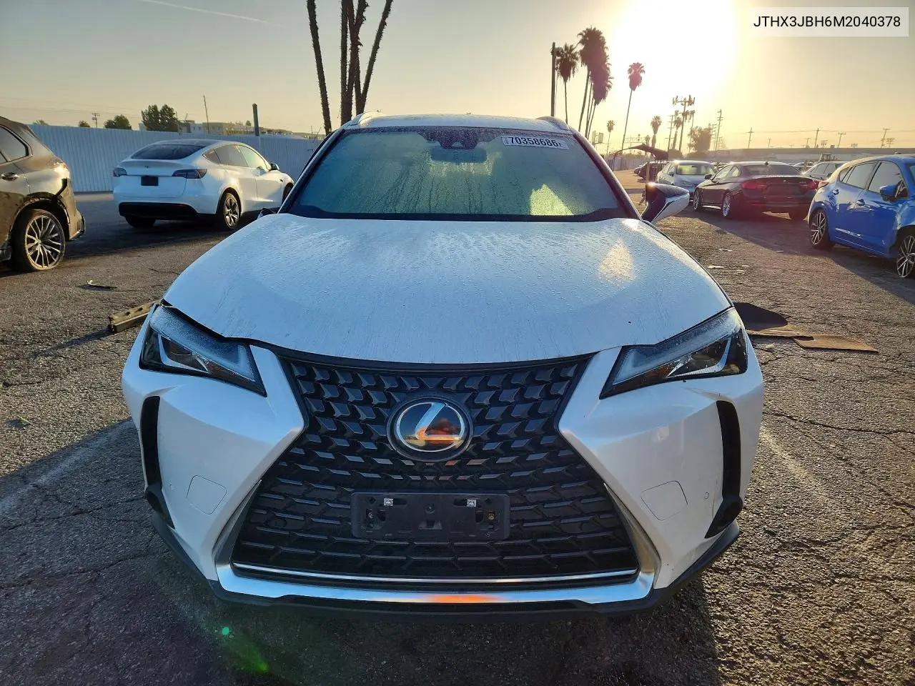 2021 LEXUS UX VIN JTHX3JBH6M2040378 — фото 5