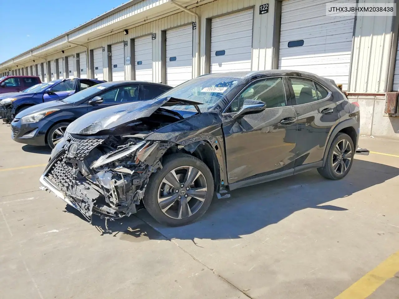 LEXUS UX 2021, VIN JTHX3JBHXM2038438