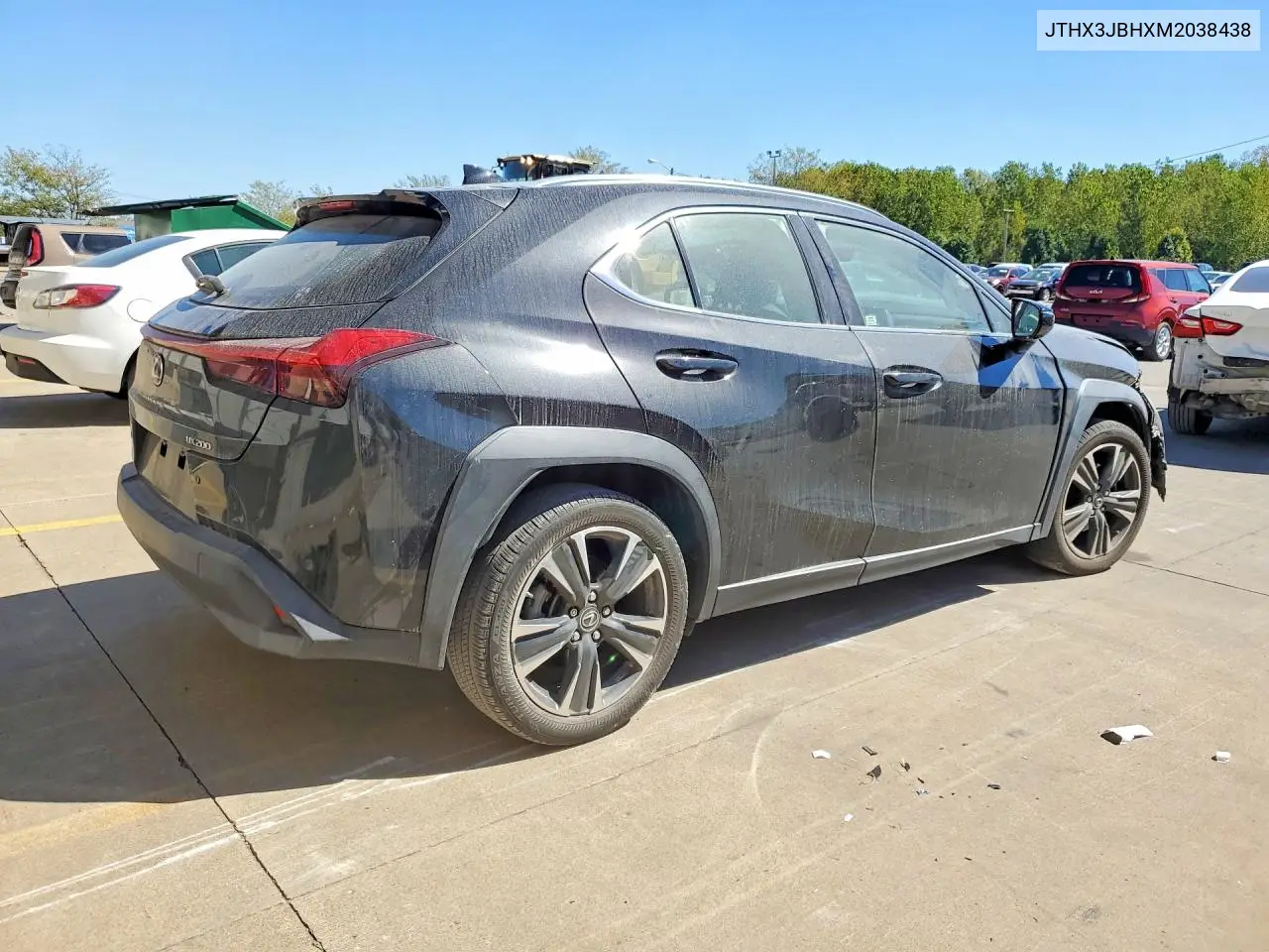 2021 LEXUS UX VIN JTHX3JBHXM2038438 — фото 3