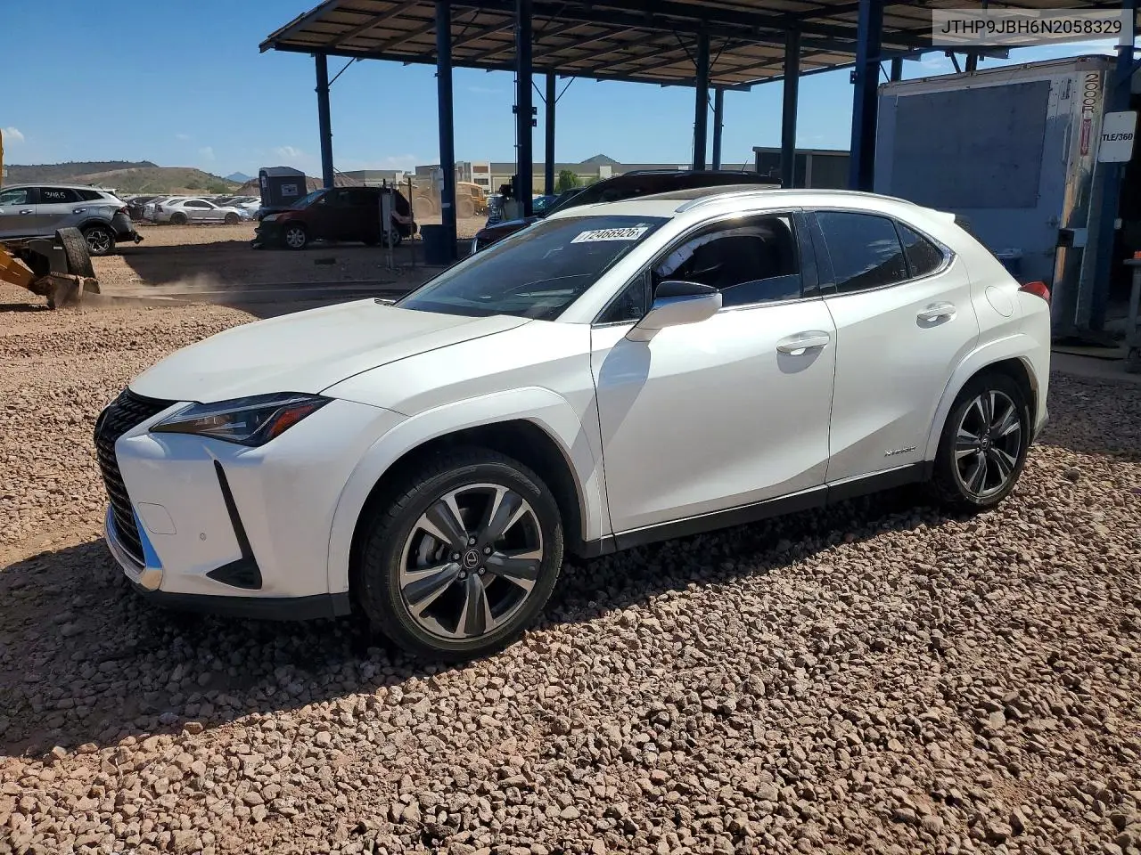 LEXUS UX 2022, VIN JTHP9JBH6N2058329