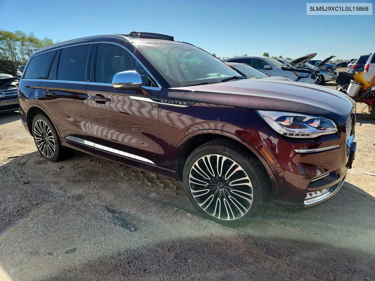 2020 LINCOLN AVIATOR VIN 5LM5J9XC1LGL15868 — фото 4