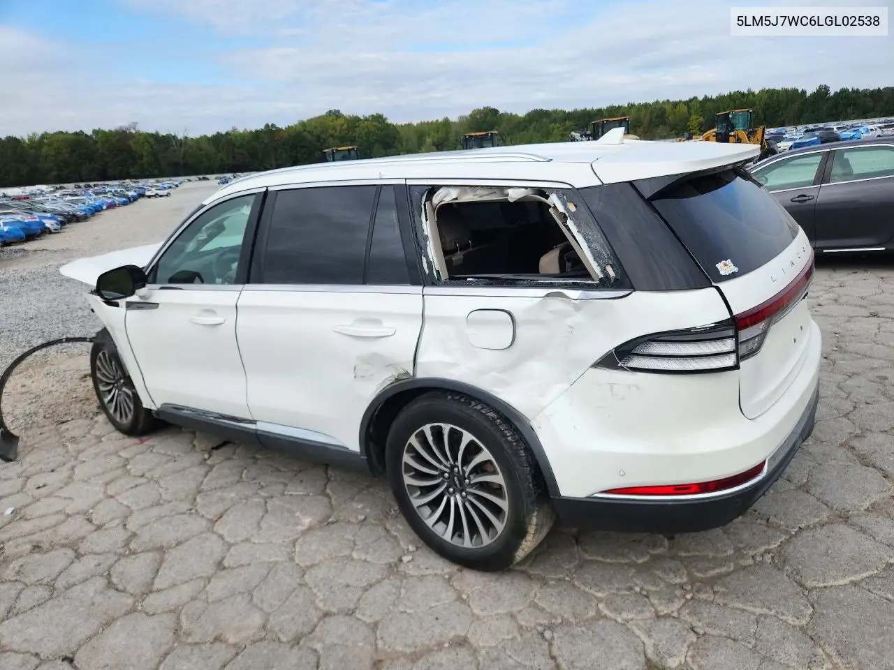 2020 LINCOLN AVIATOR VIN 5LM5J7WC6LGL02538 — фото 2