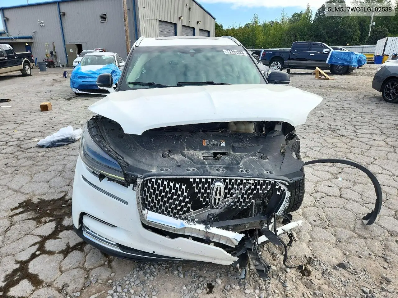 2020 LINCOLN AVIATOR VIN 5LM5J7WC6LGL02538 — фото 5