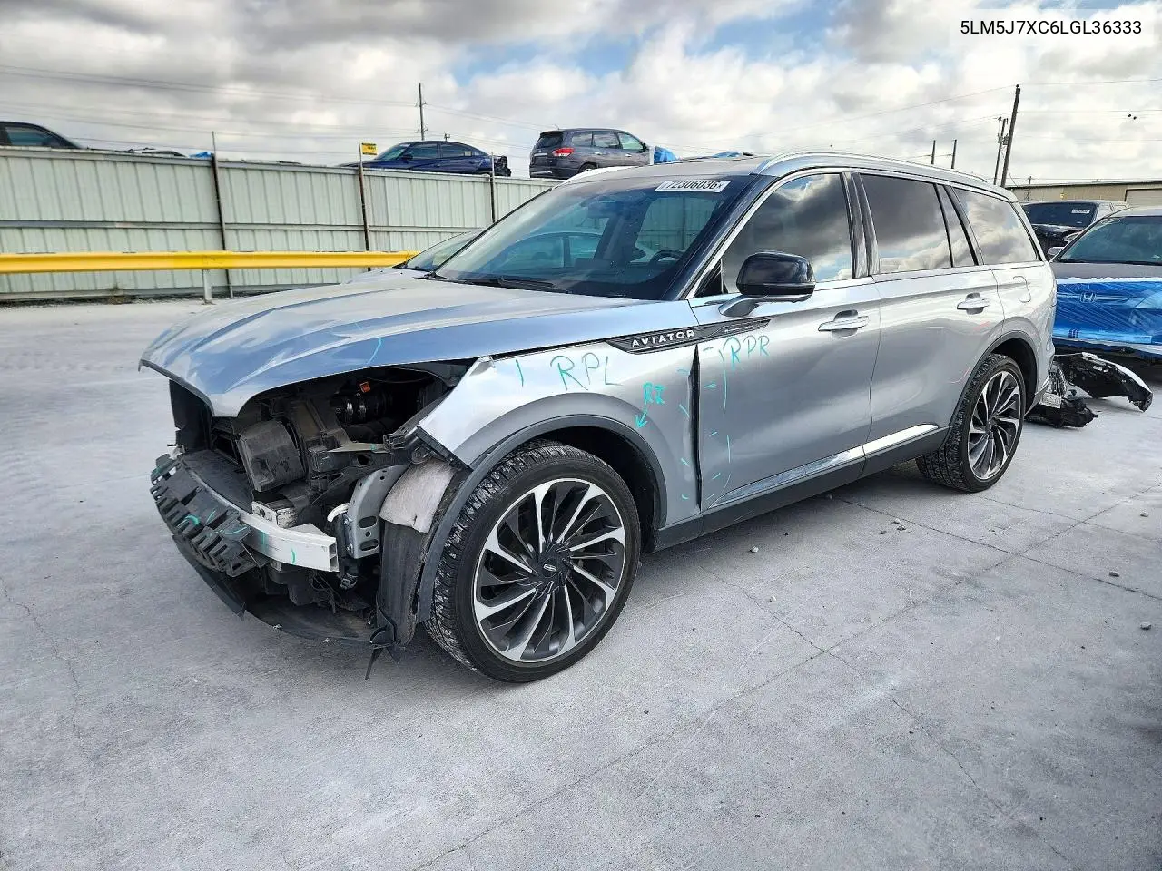 LINCOLN AVIATOR 2020, VIN 5LM5J7XC6LGL36333