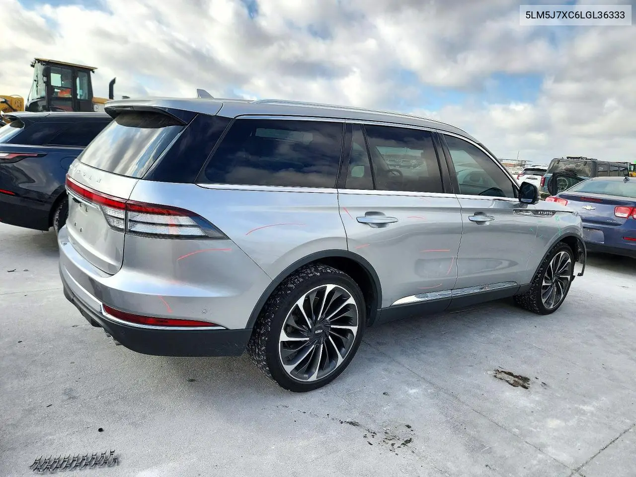 2020 LINCOLN AVIATOR VIN 5LM5J7XC6LGL36333 — фото 3